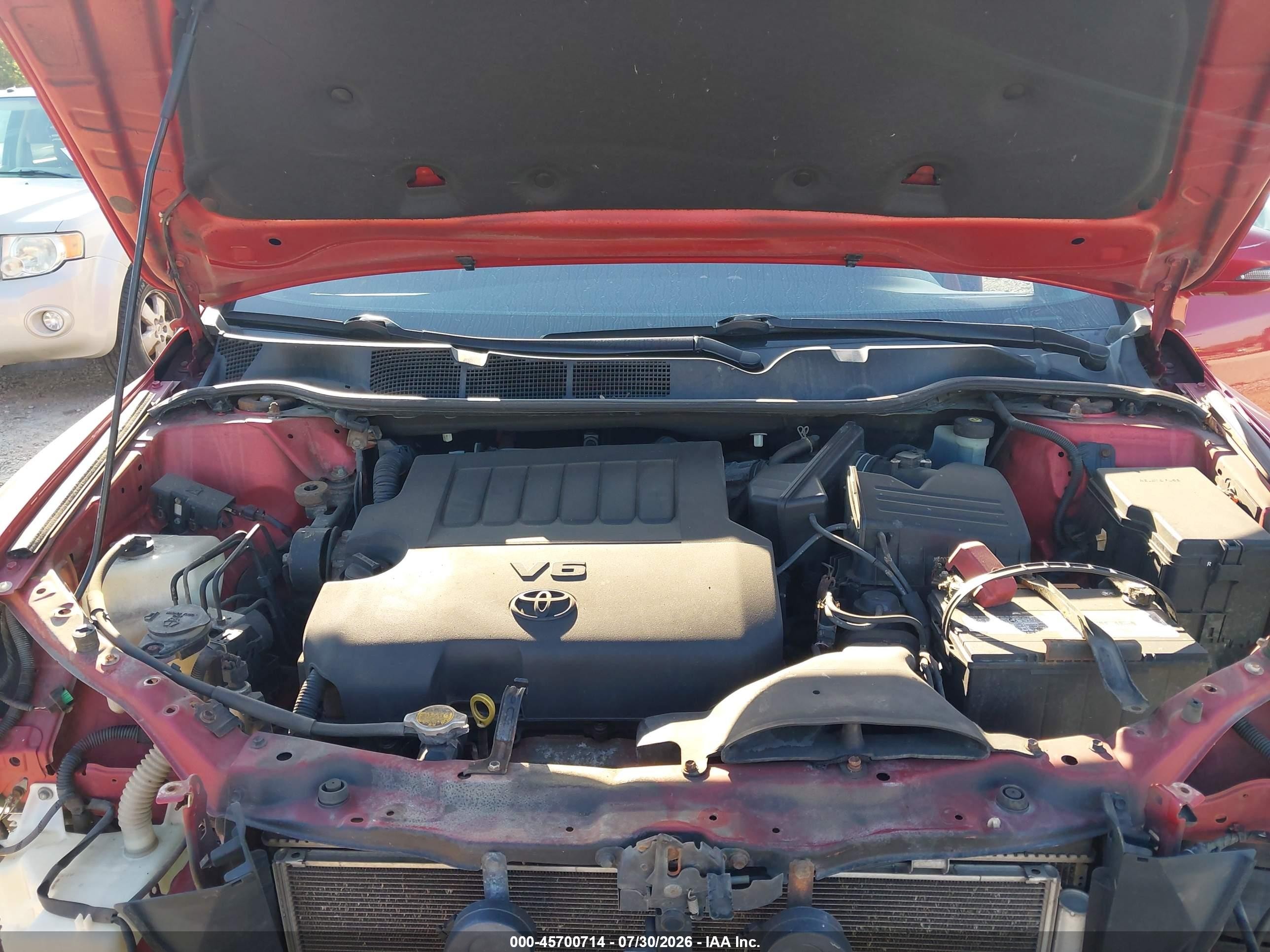 2013 Toyota Venza Le V6 Red vin: 4T3BK3BB0DU078380
