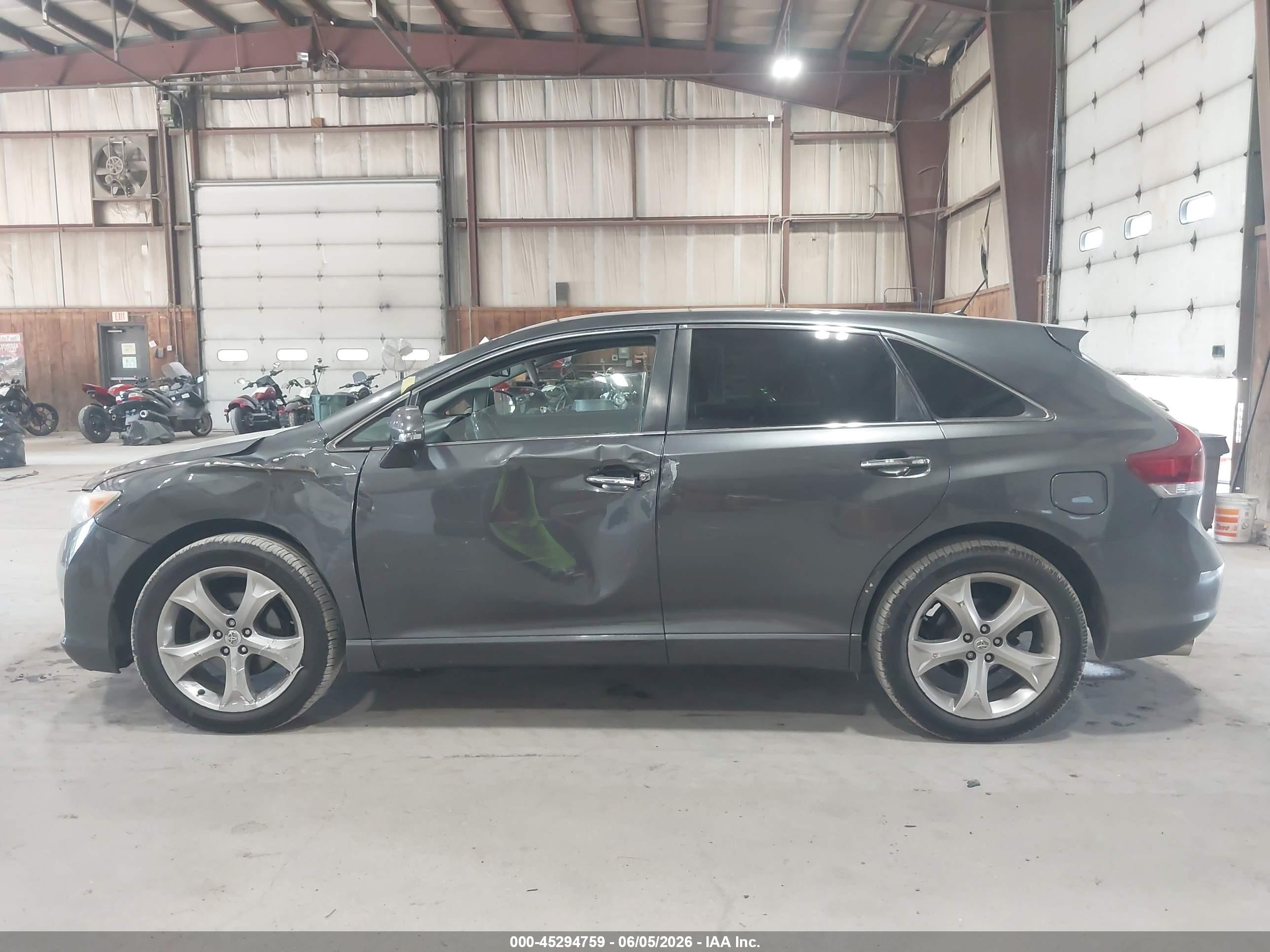 2013 Toyota Venza Xle V6 Gray vin: 4T3BK3BB0DU081540
