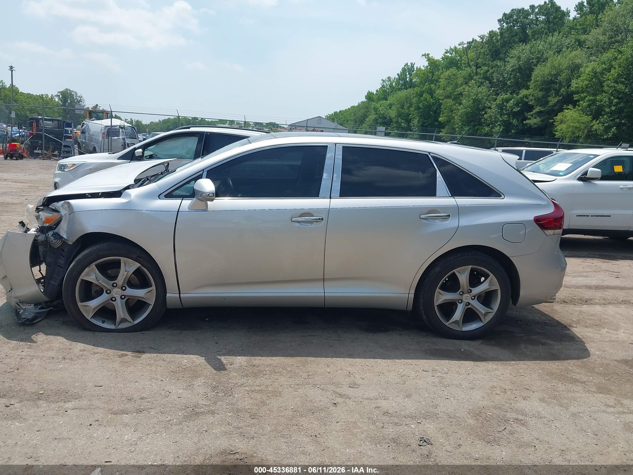 2013 Toyota Venza Xle V6 Silver vin: 4T3BK3BB0DU085183