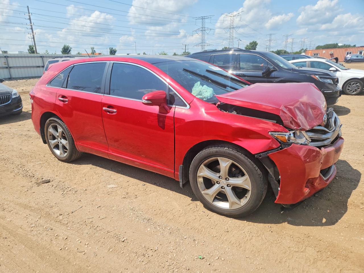 2013 Toyota Venza Limited Red vin: 4T3BK3BB0DU092067