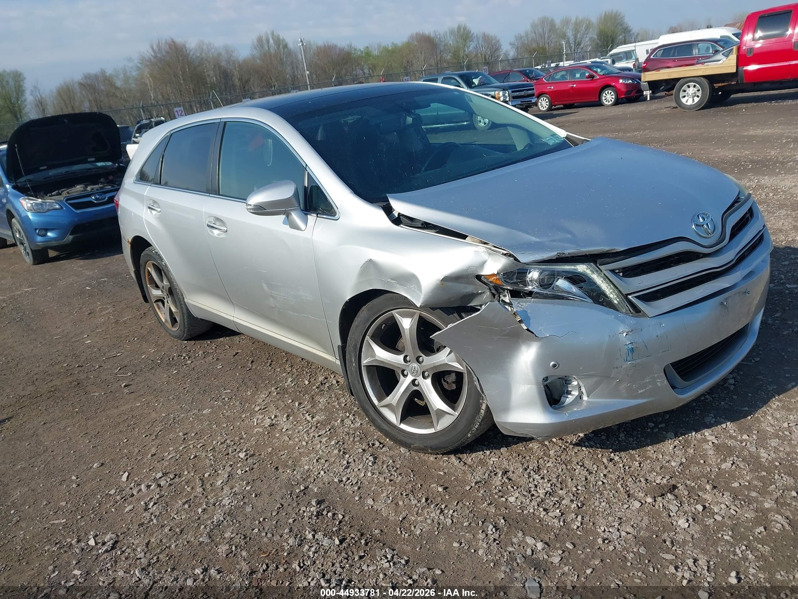 2014 Toyota Venza Limited V6 Silver vin: 4T3BK3BB0EU102811