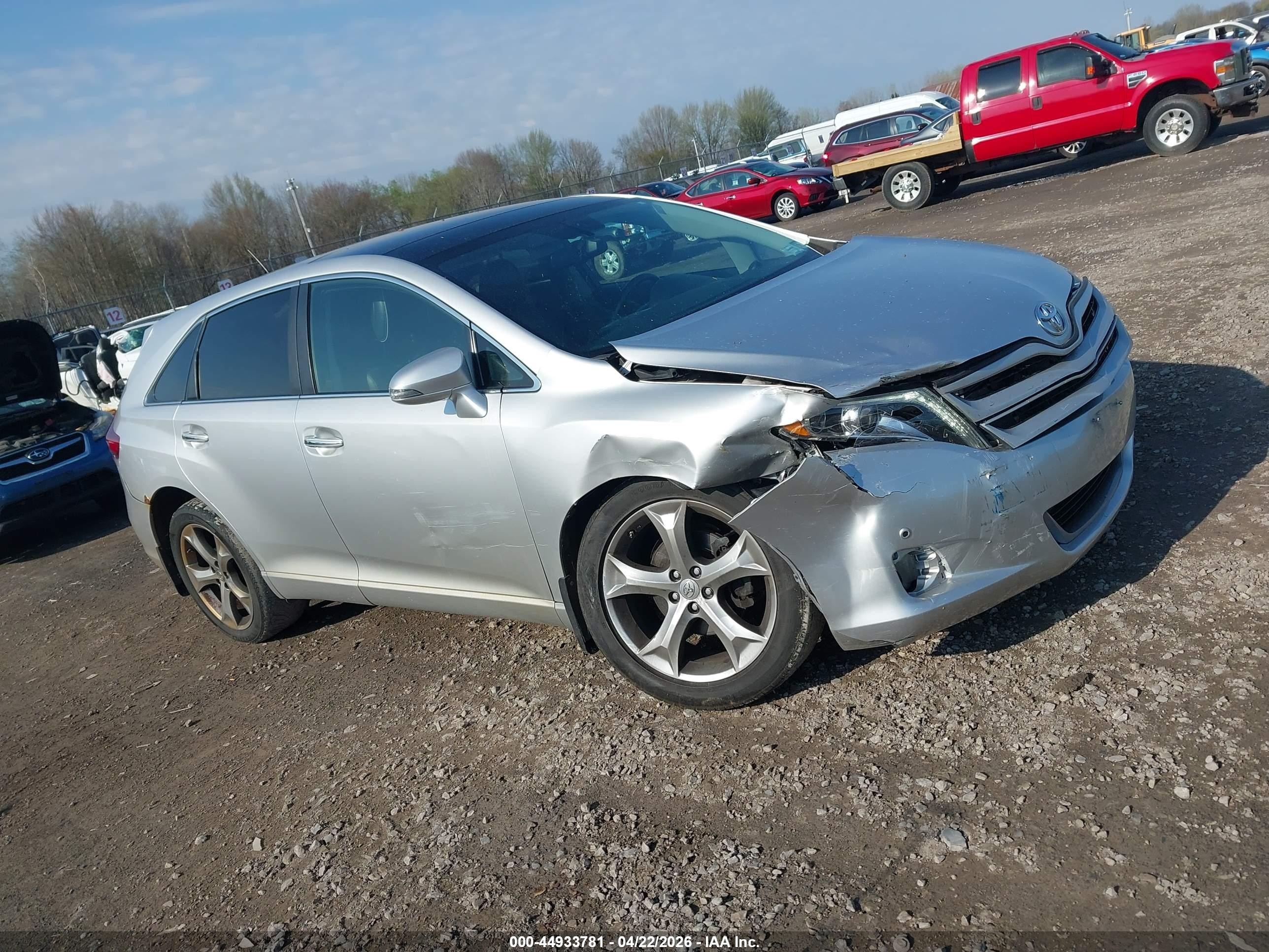 2014 Toyota Venza Limited V6 Silver vin: 4T3BK3BB0EU102811