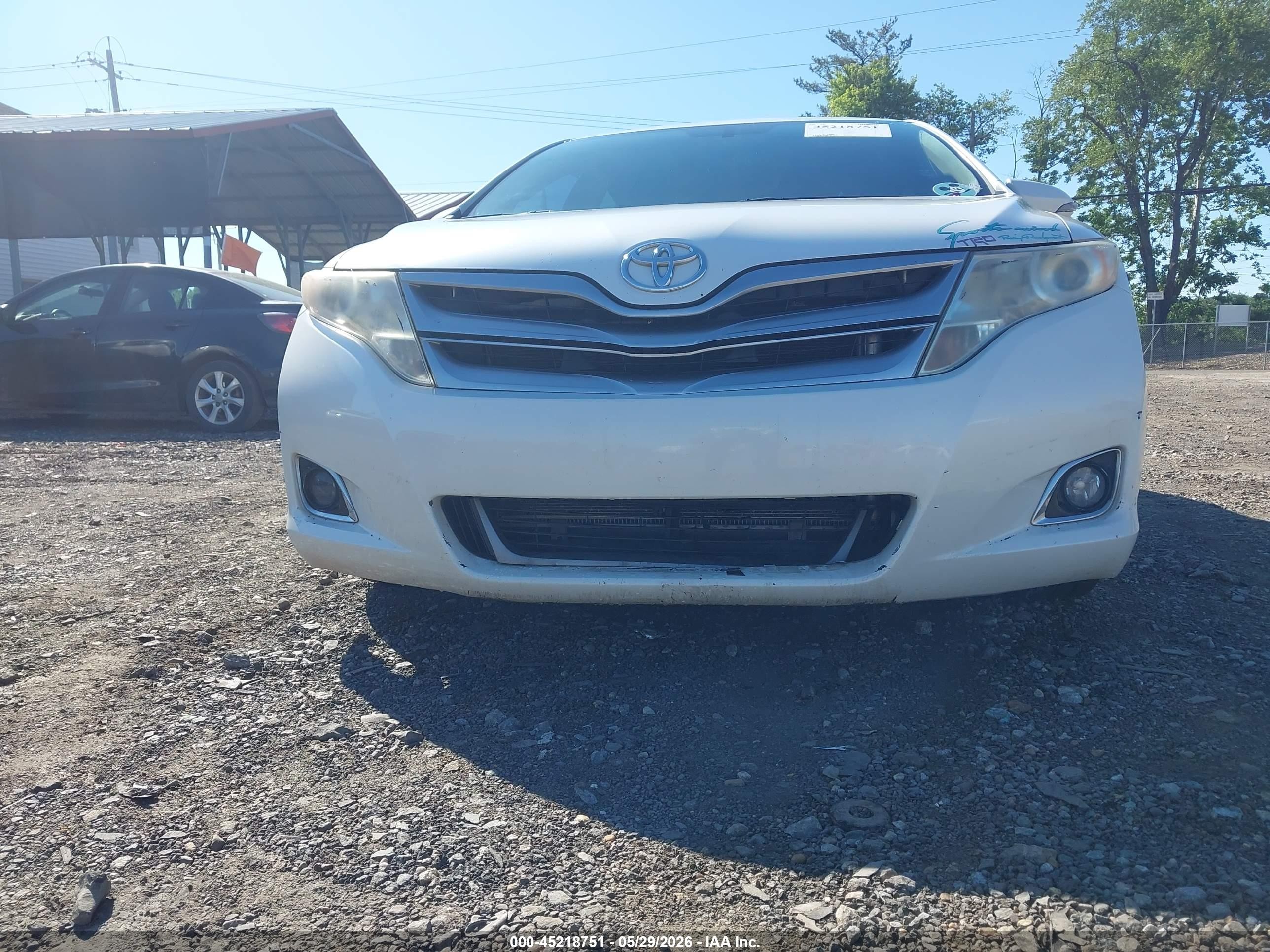 2014 Toyota Venza Xle V6 White vin: 4T3BK3BB0EU107927