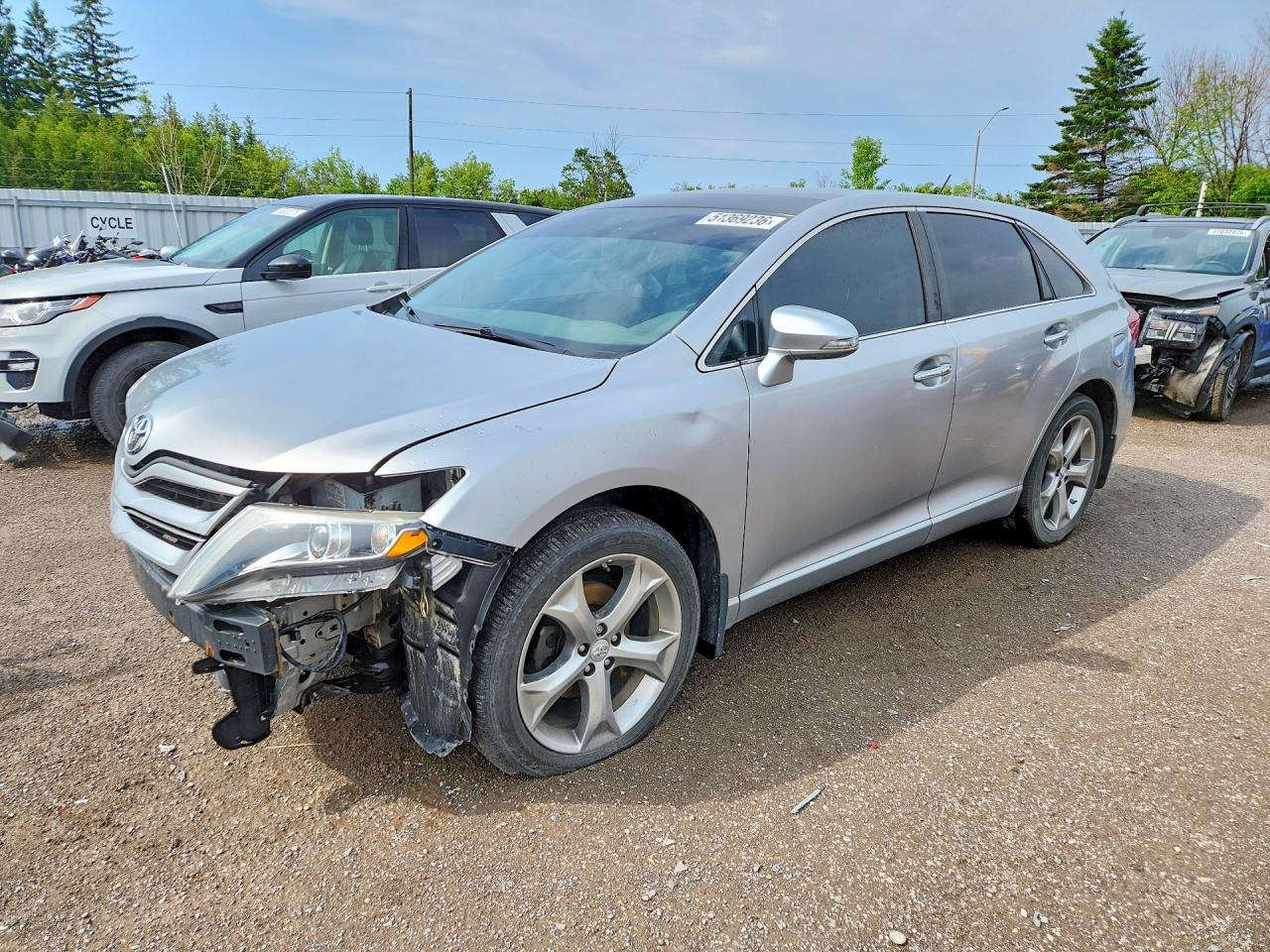 2014 Toyota Venza Le Silver vin: 4T3BK3BB0EU907319