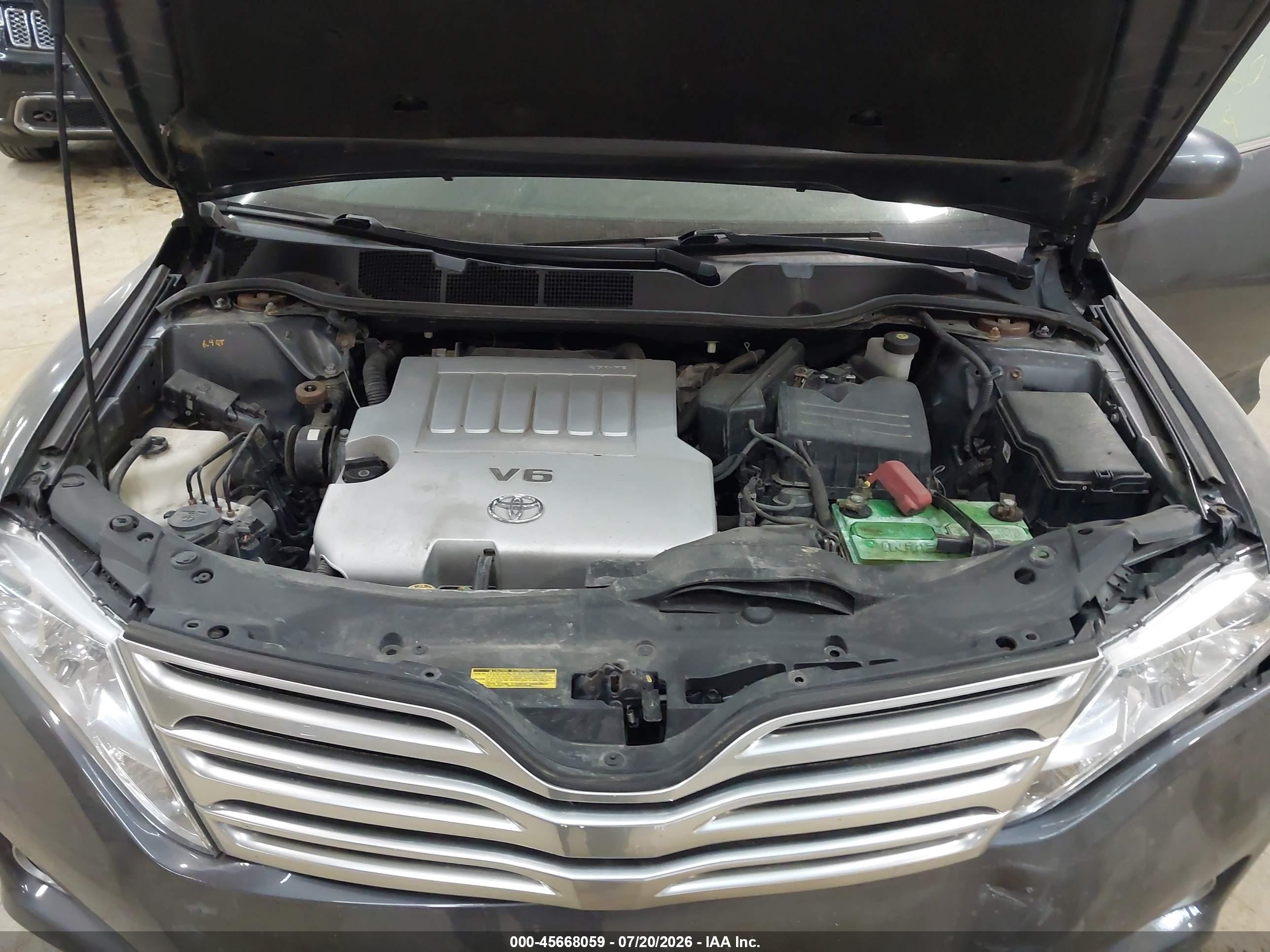 2010 Toyota Venza Base V6 Gray vin: 4T3BK3BB1AU028048