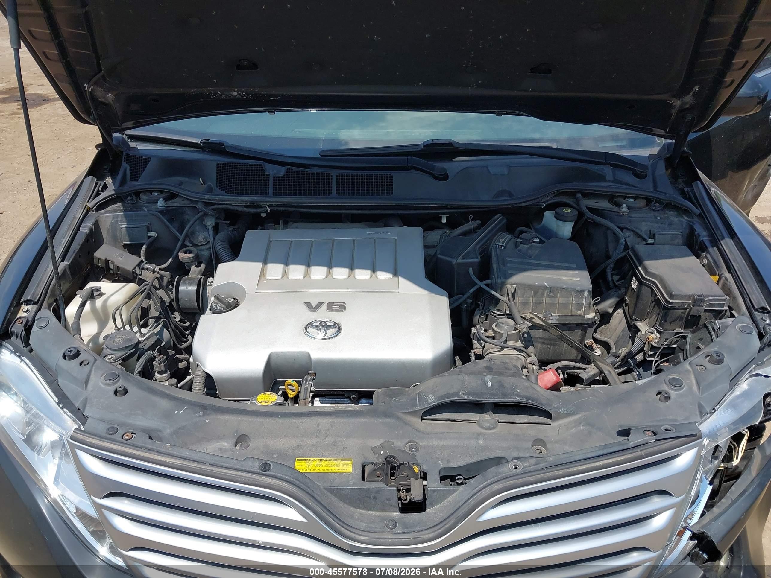 2010 Toyota Venza Base V6 Black vin: 4T3BK3BB1AU040393