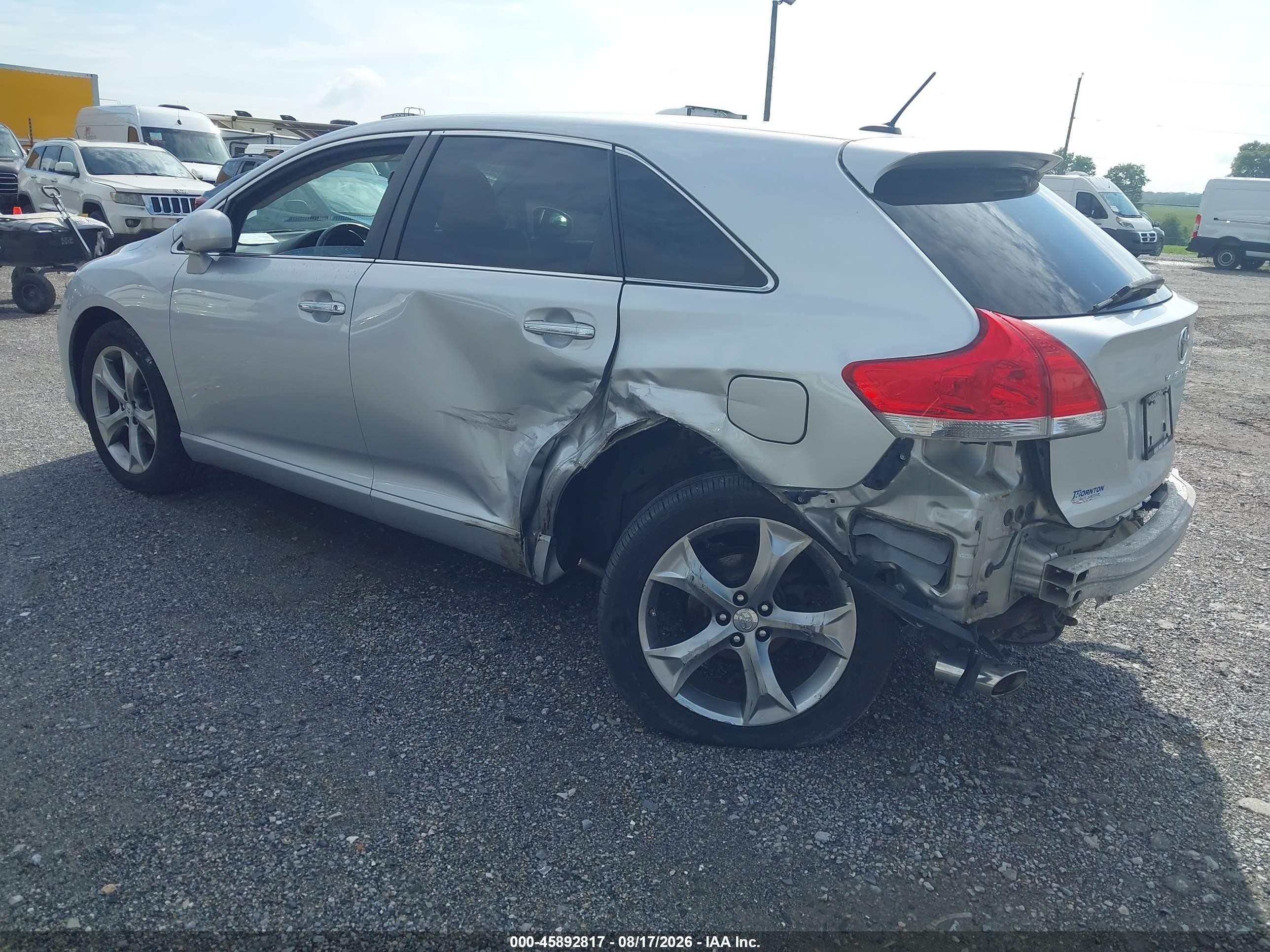 2011 Toyota Venza Base V6 Silver vin: 4T3BK3BB1BU055011