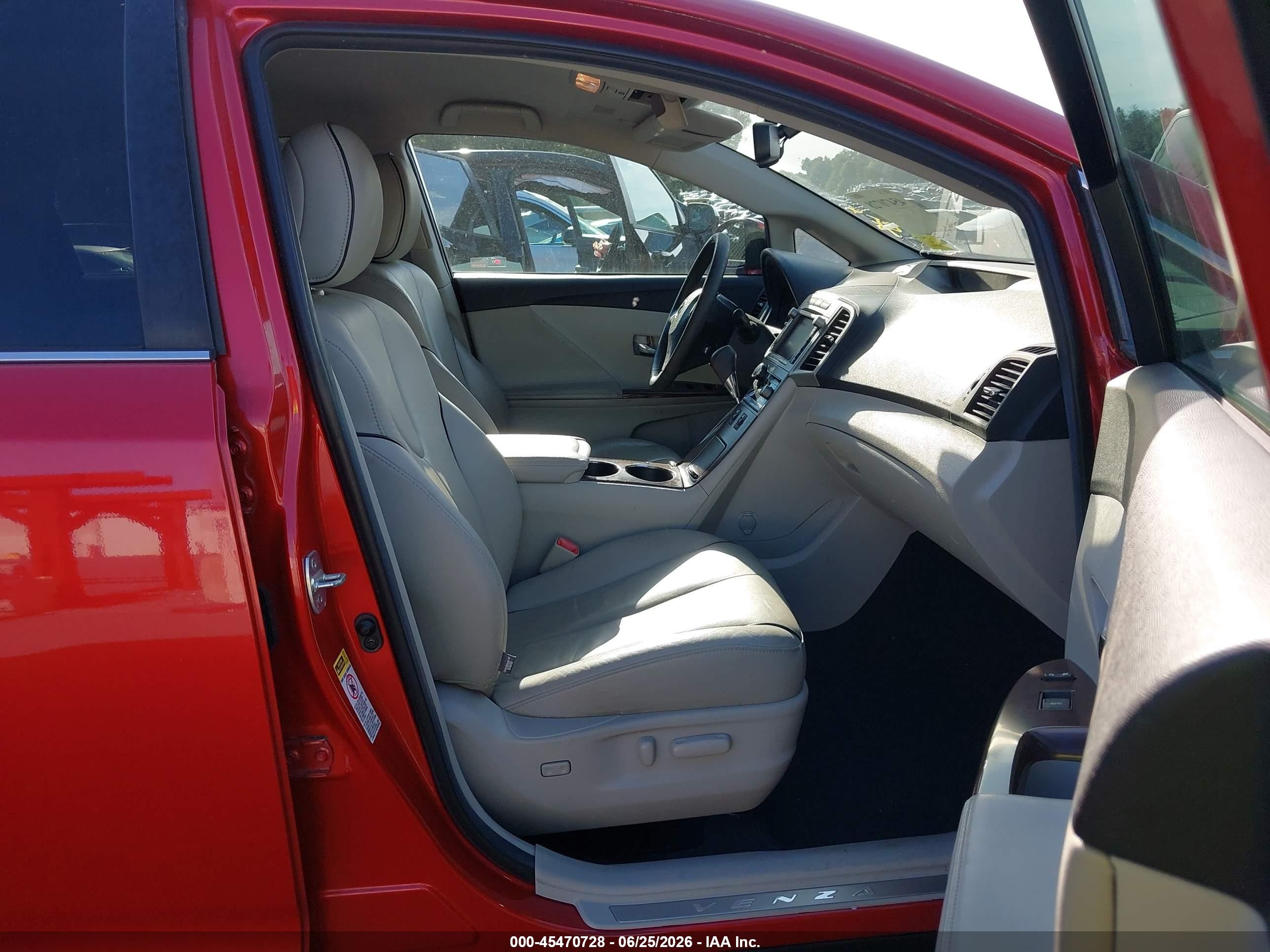 2011 Toyota Venza Base V6 Red vin: 4T3BK3BB1BU059964
