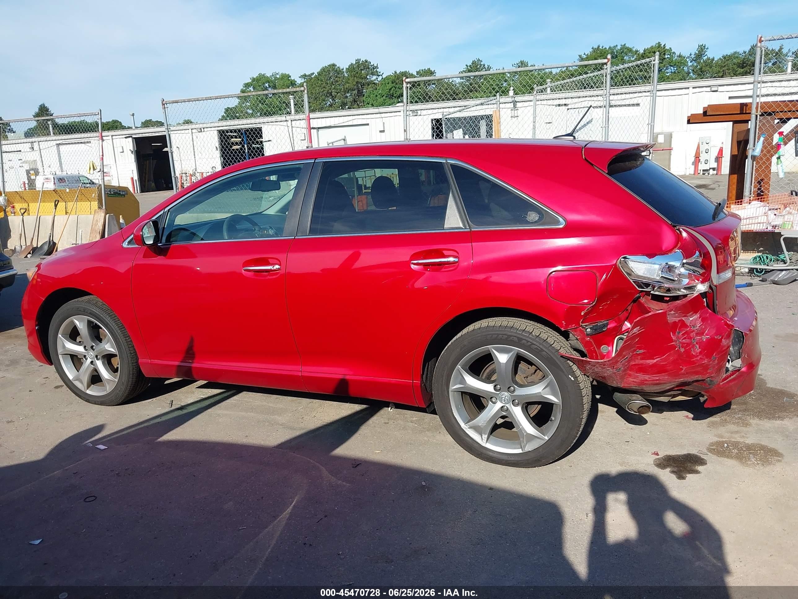 2011 Toyota Venza Base V6 Red vin: 4T3BK3BB1BU059964
