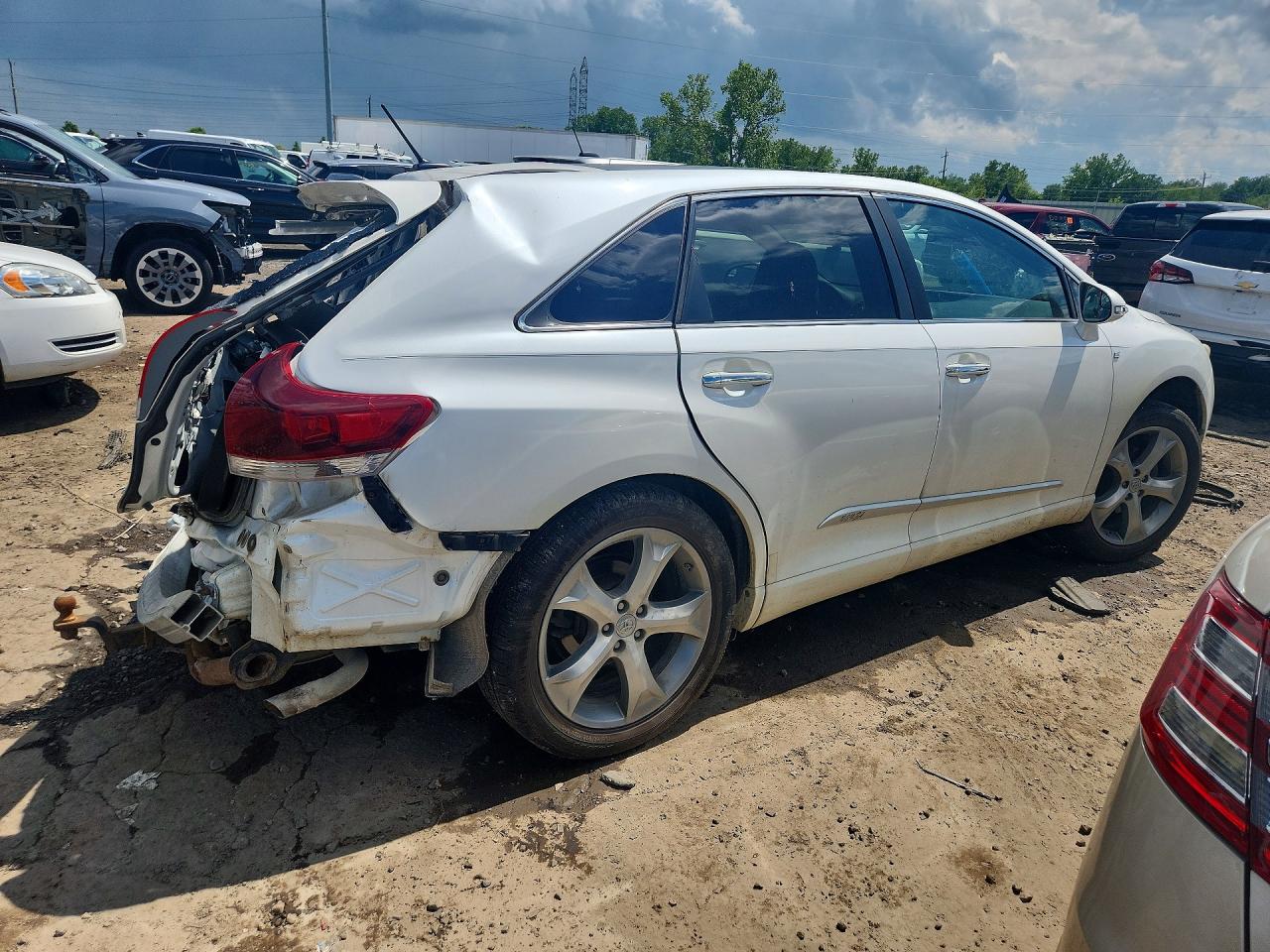 2013 Toyota Venza Xle White vin: 4T3BK3BB1DU088447