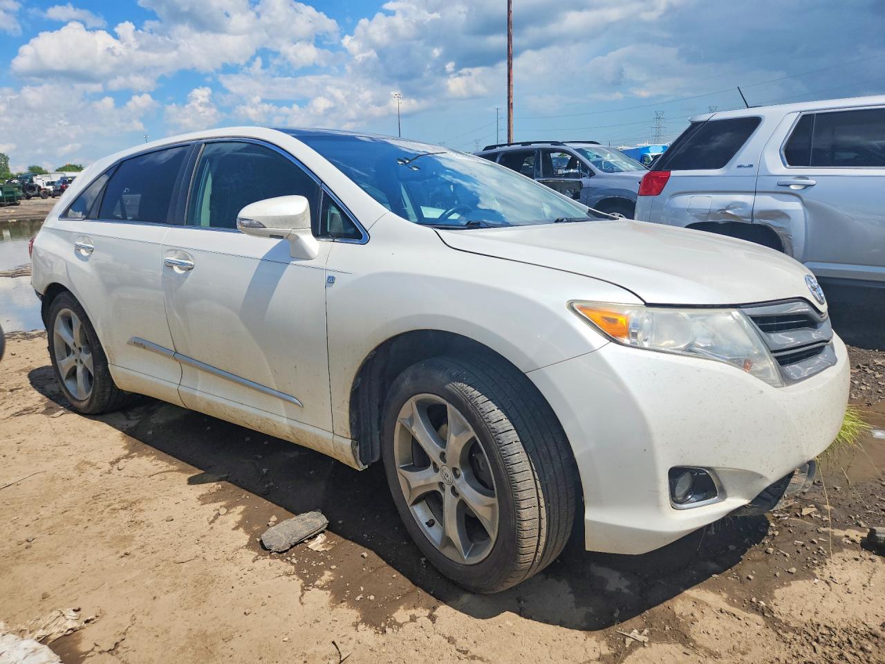 2013 Toyota Venza Xle White vin: 4T3BK3BB1DU088447