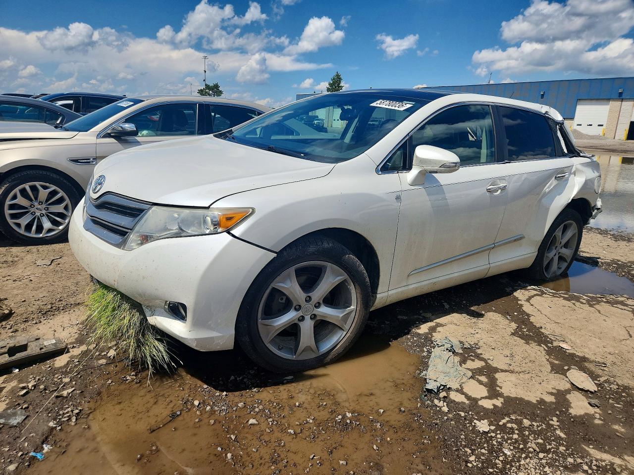 2013 Toyota Venza Xle White vin: 4T3BK3BB1DU088447