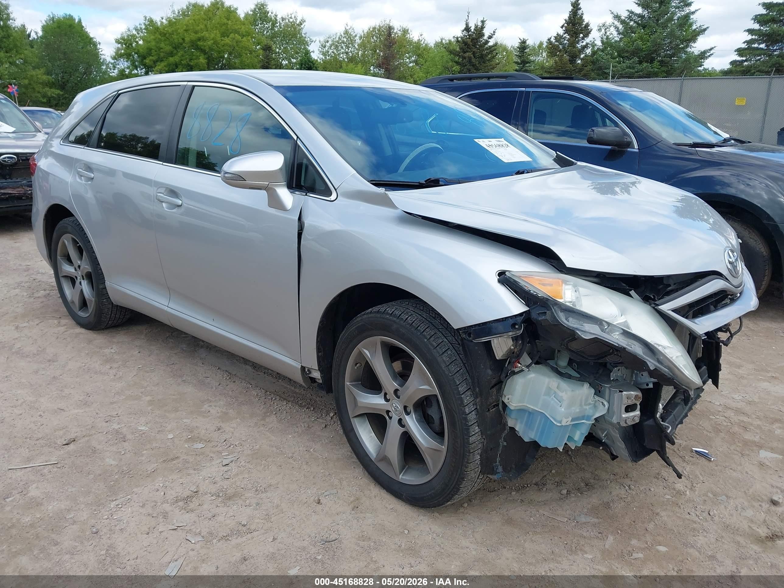 2013 Toyota Venza Le V6 Silver vin: 4T3BK3BB1DU088562