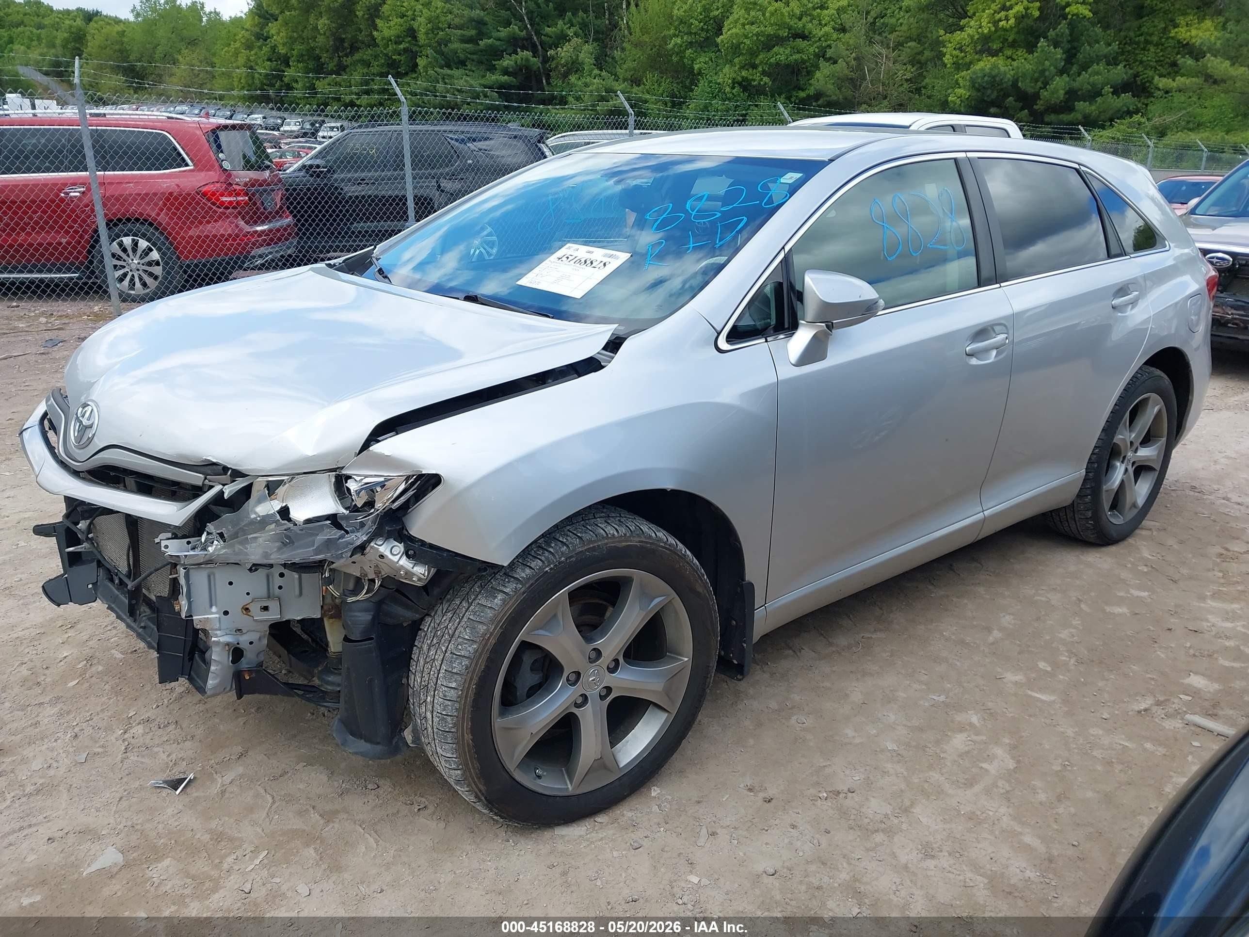 2013 Toyota Venza Le V6 Silver vin: 4T3BK3BB1DU088562