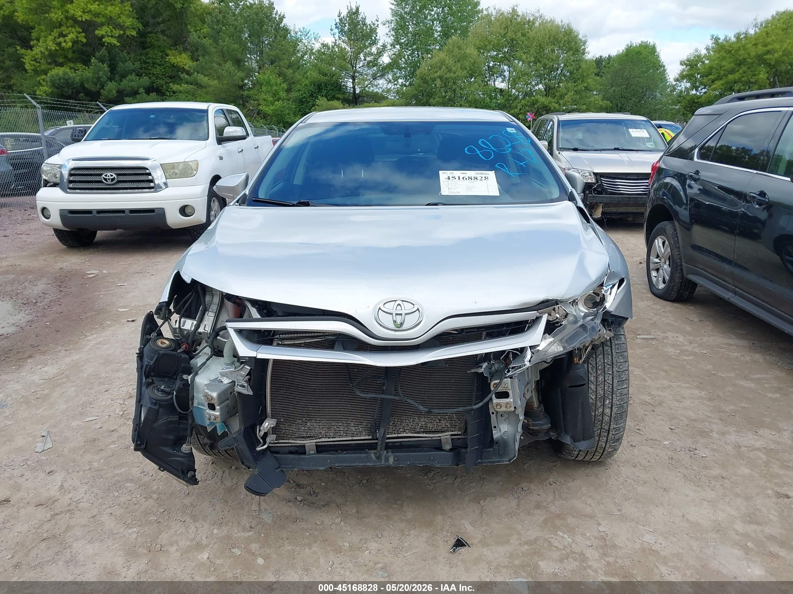 2013 Toyota Venza Le V6 Silver vin: 4T3BK3BB1DU088562