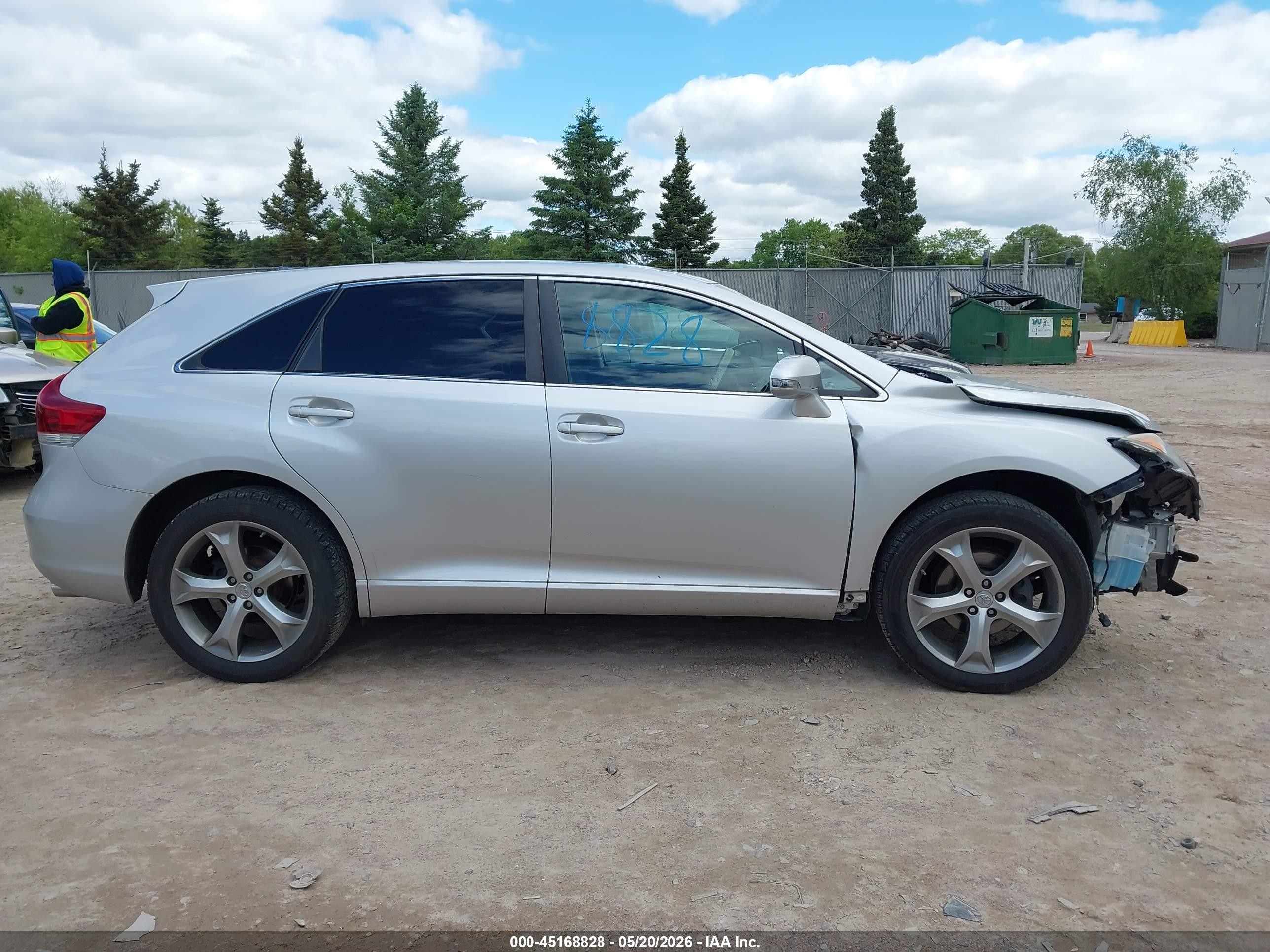 2013 Toyota Venza Le V6 Silver vin: 4T3BK3BB1DU088562