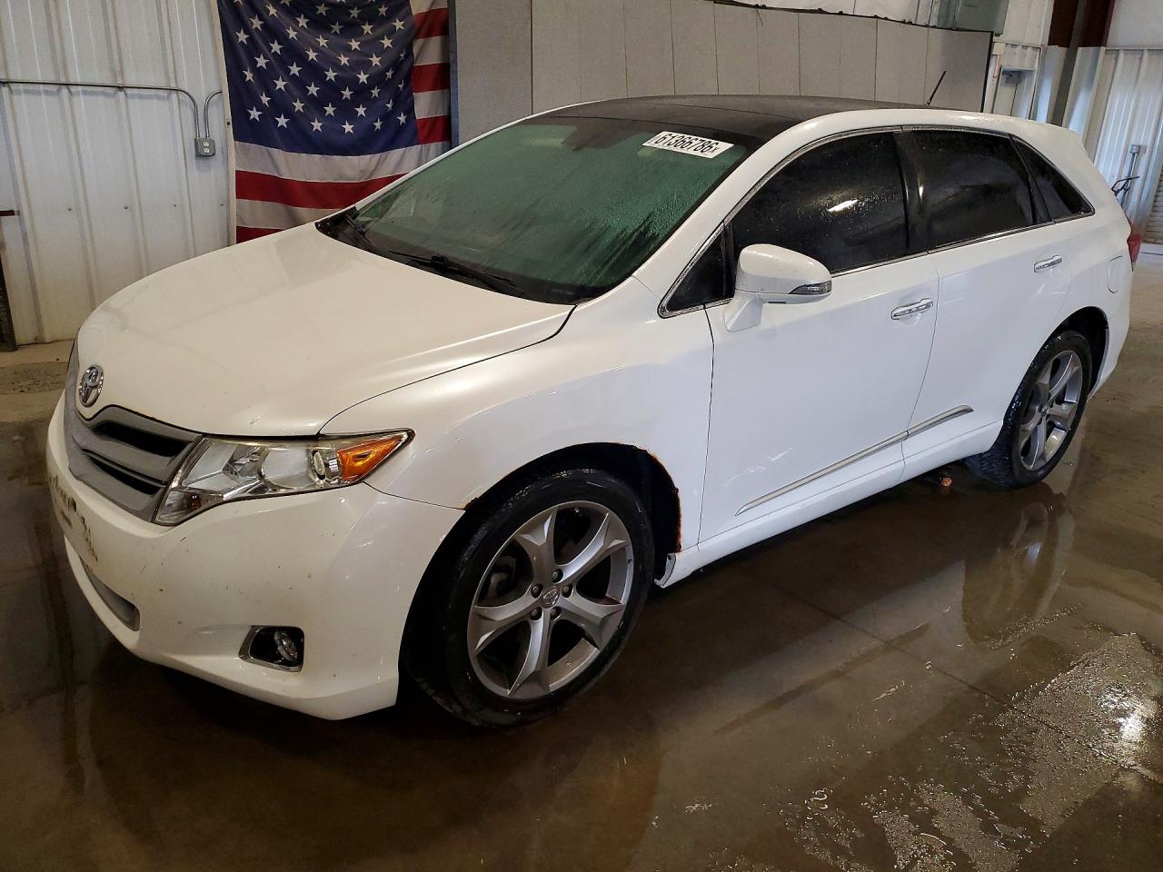 2013 Toyota Venza Xle White vin: 4T3BK3BB1DU093289