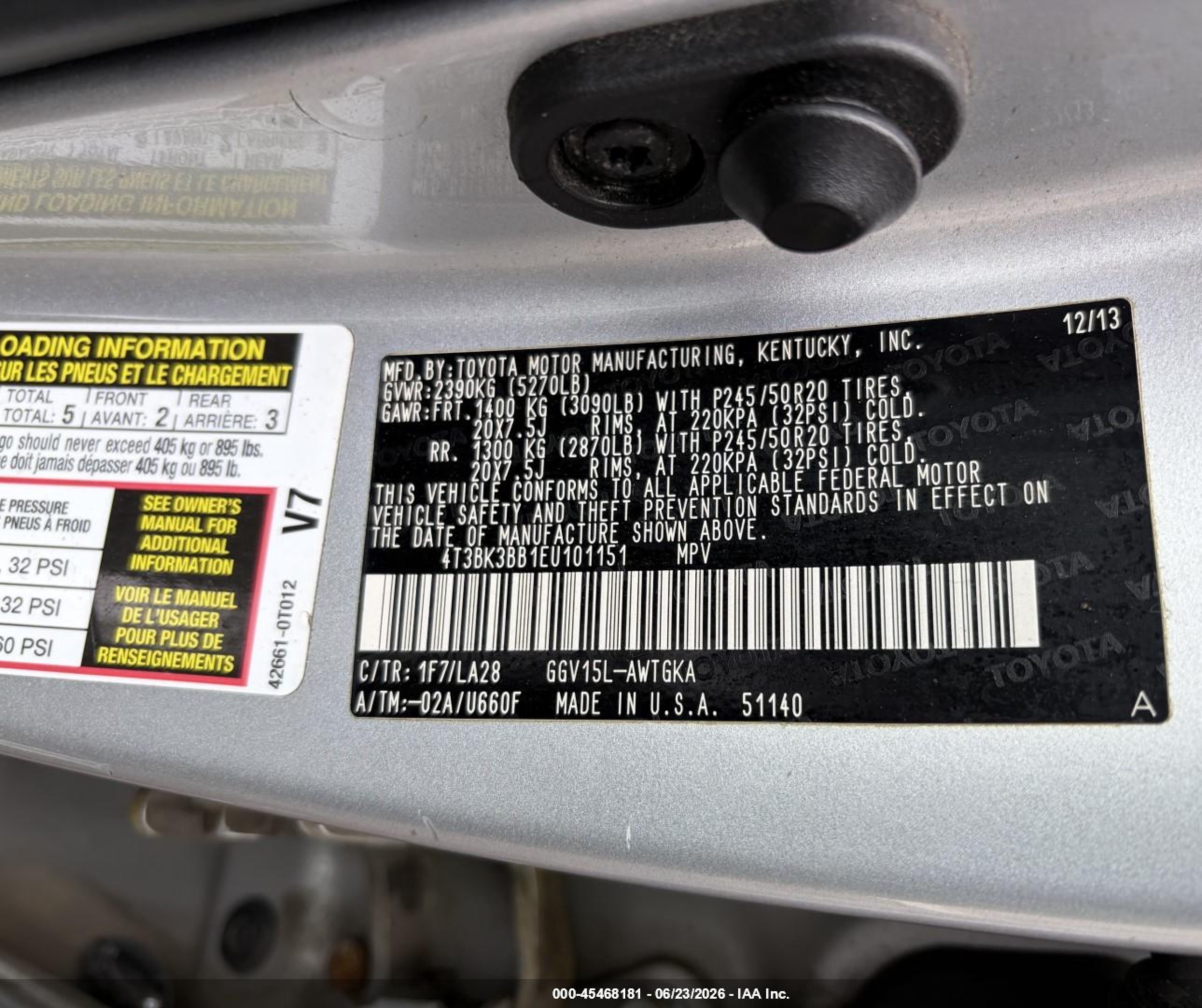 2014 Toyota Venza Xle V6 Silver vin: 4T3BK3BB1EU101151