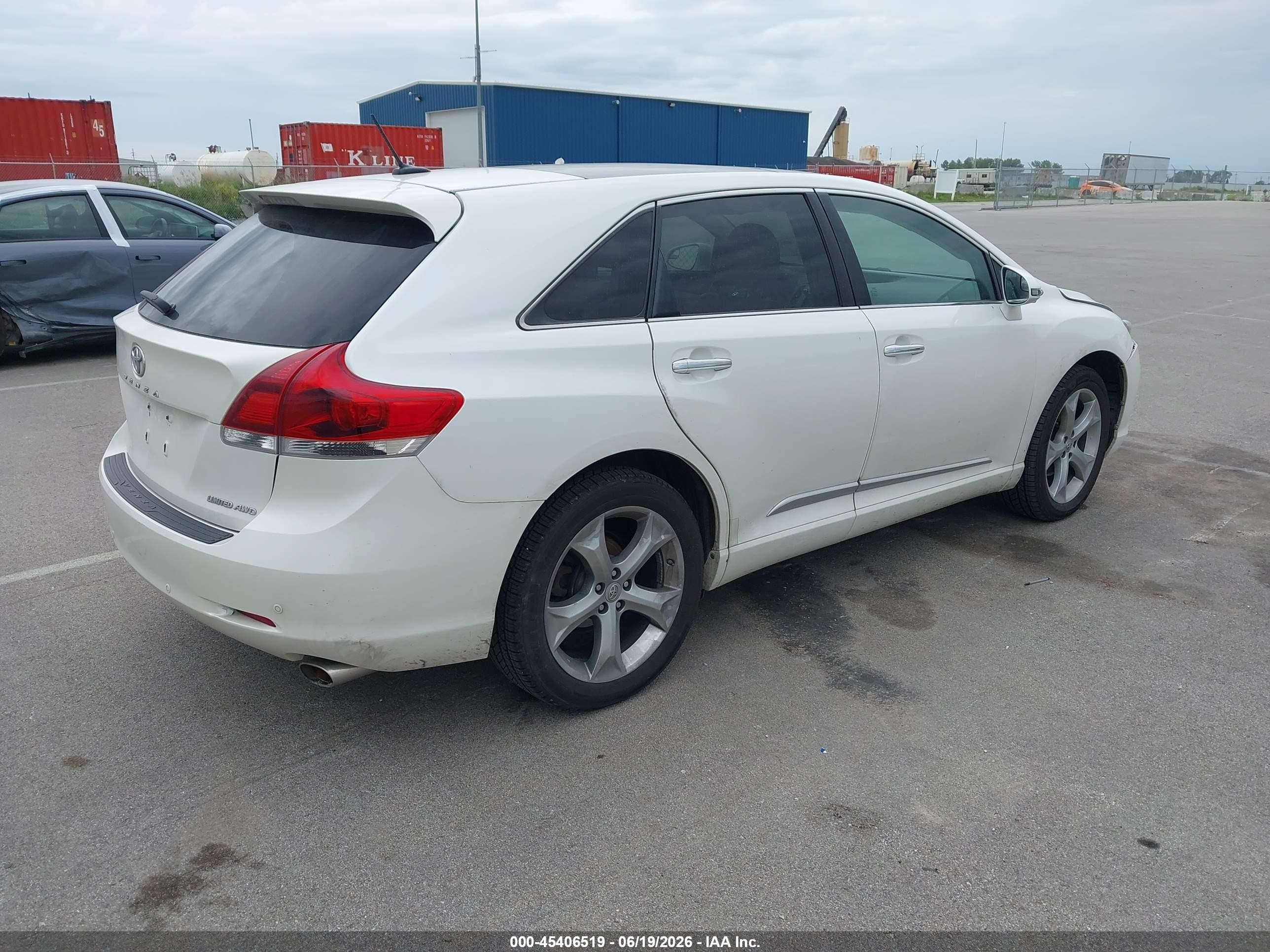 2015 Toyota Venza Limited V6 White vin: 4T3BK3BB1FU120509