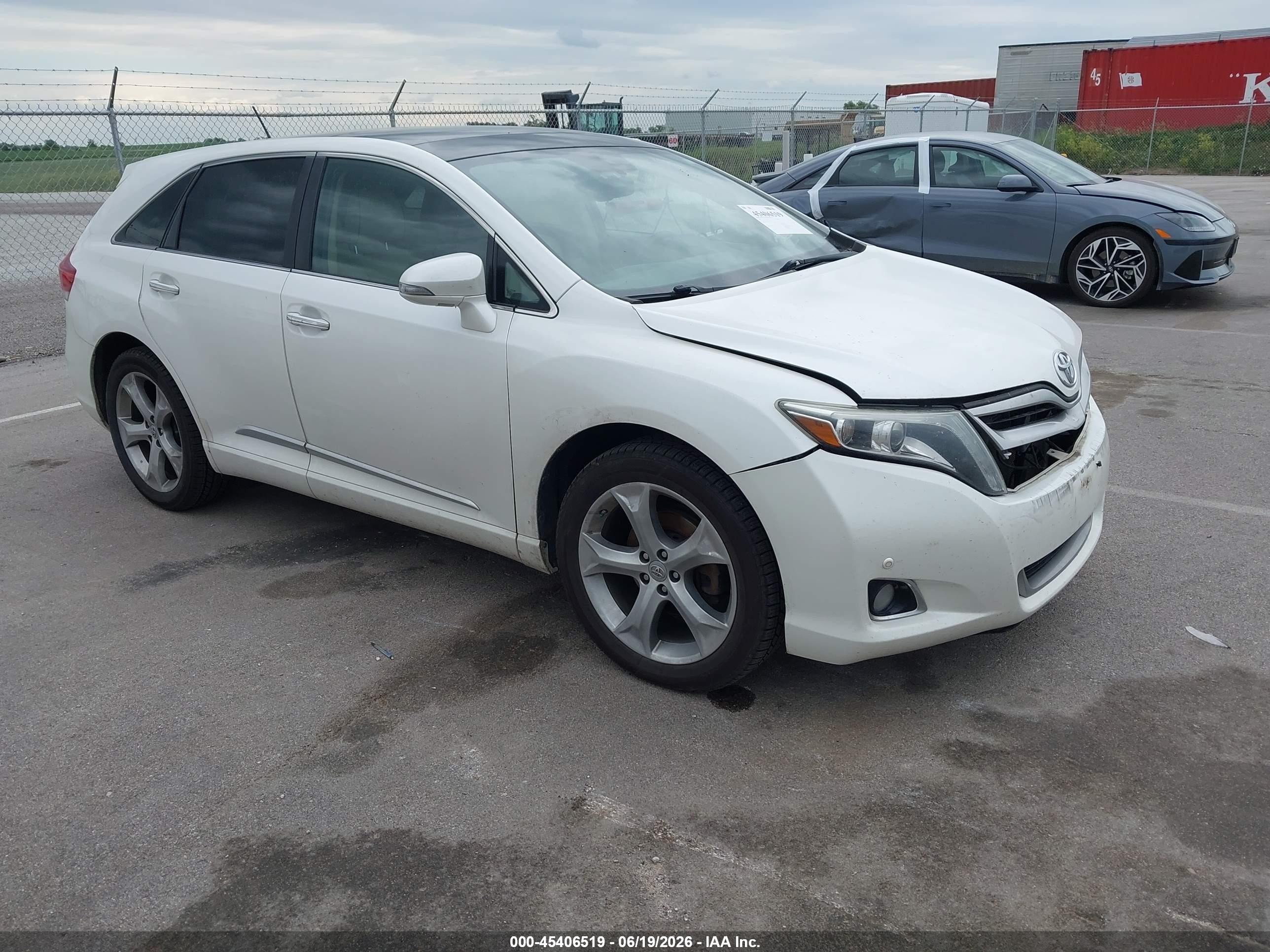 2015 Toyota Venza Limited V6 White vin: 4T3BK3BB1FU120509