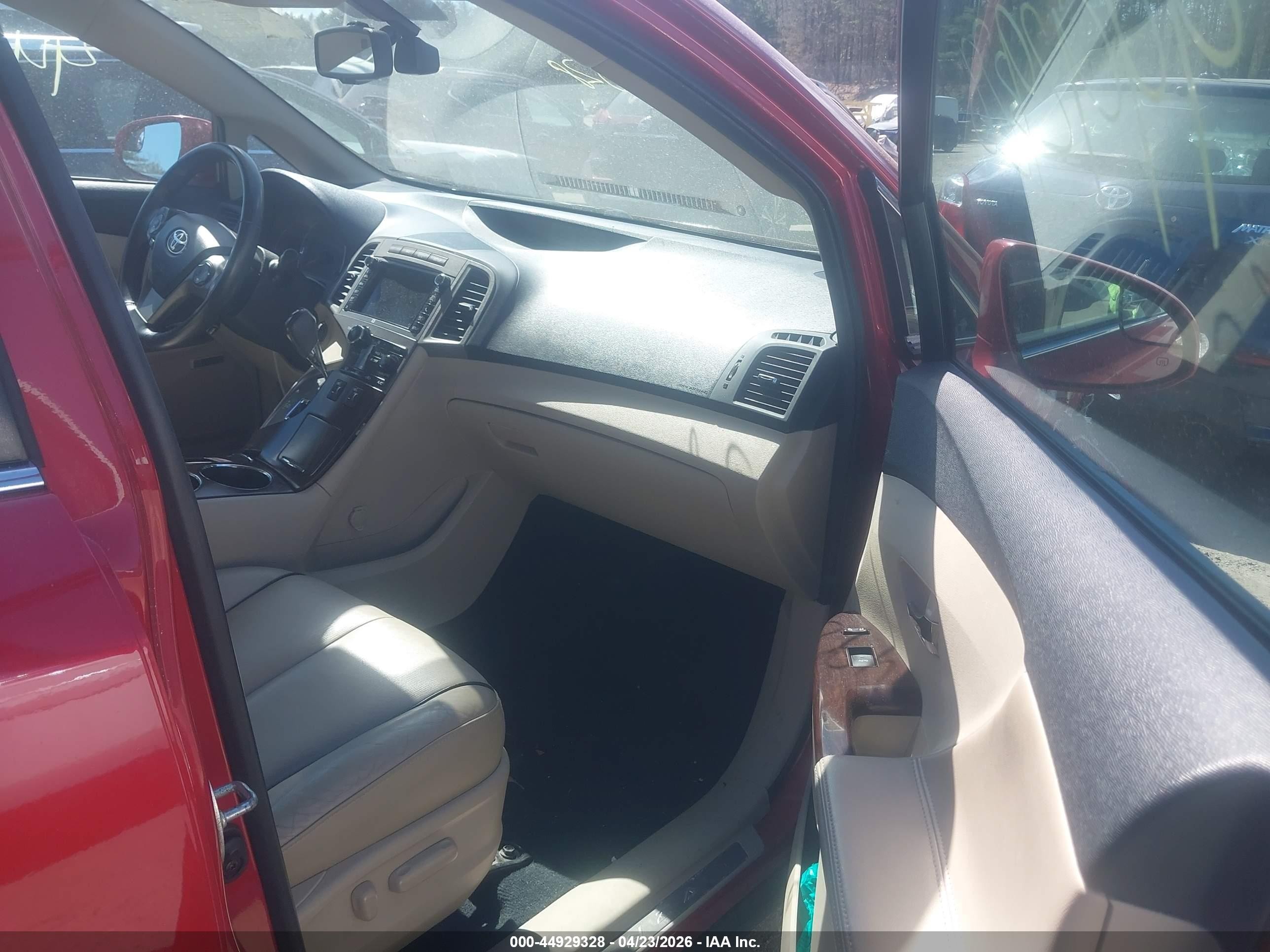 2013 Toyota Venza Limited V6 Red vin: 4T3BK3BB2DU078414