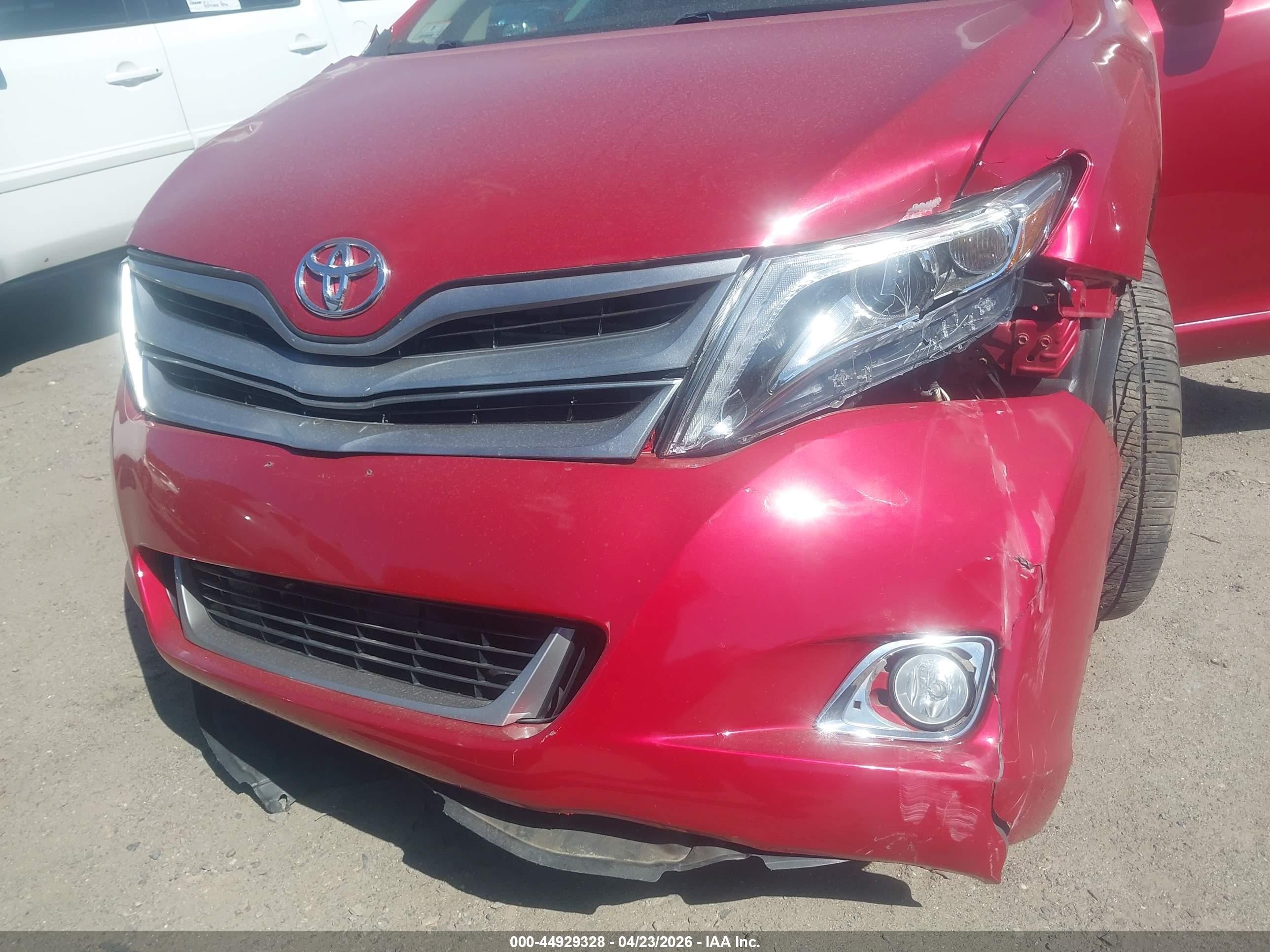 2013 Toyota Venza Limited V6 Red vin: 4T3BK3BB2DU078414