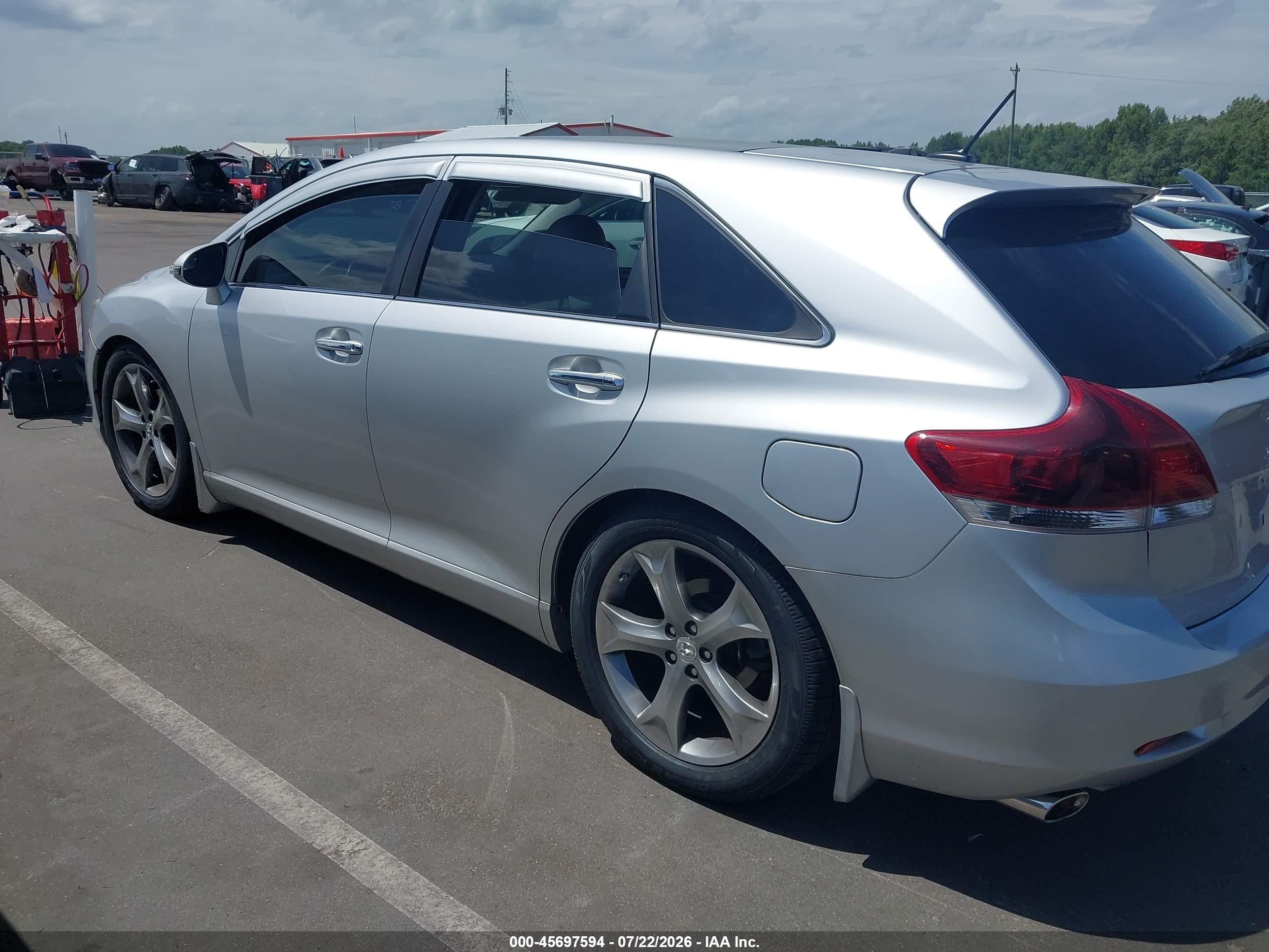 2013 Toyota Venza Limited V6 Silver vin: 4T3BK3BB2DU081362