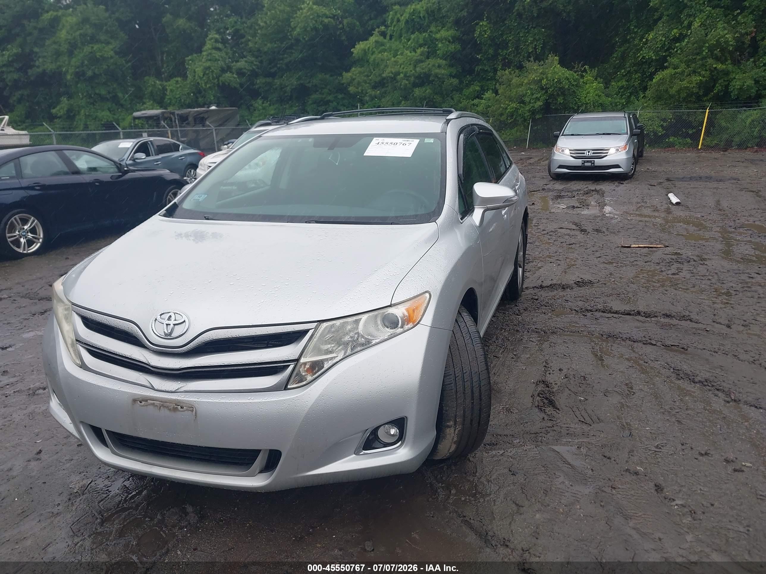 2014 Toyota Venza Le V6 Серебряный vin: 4T3BK3BB2EU102678