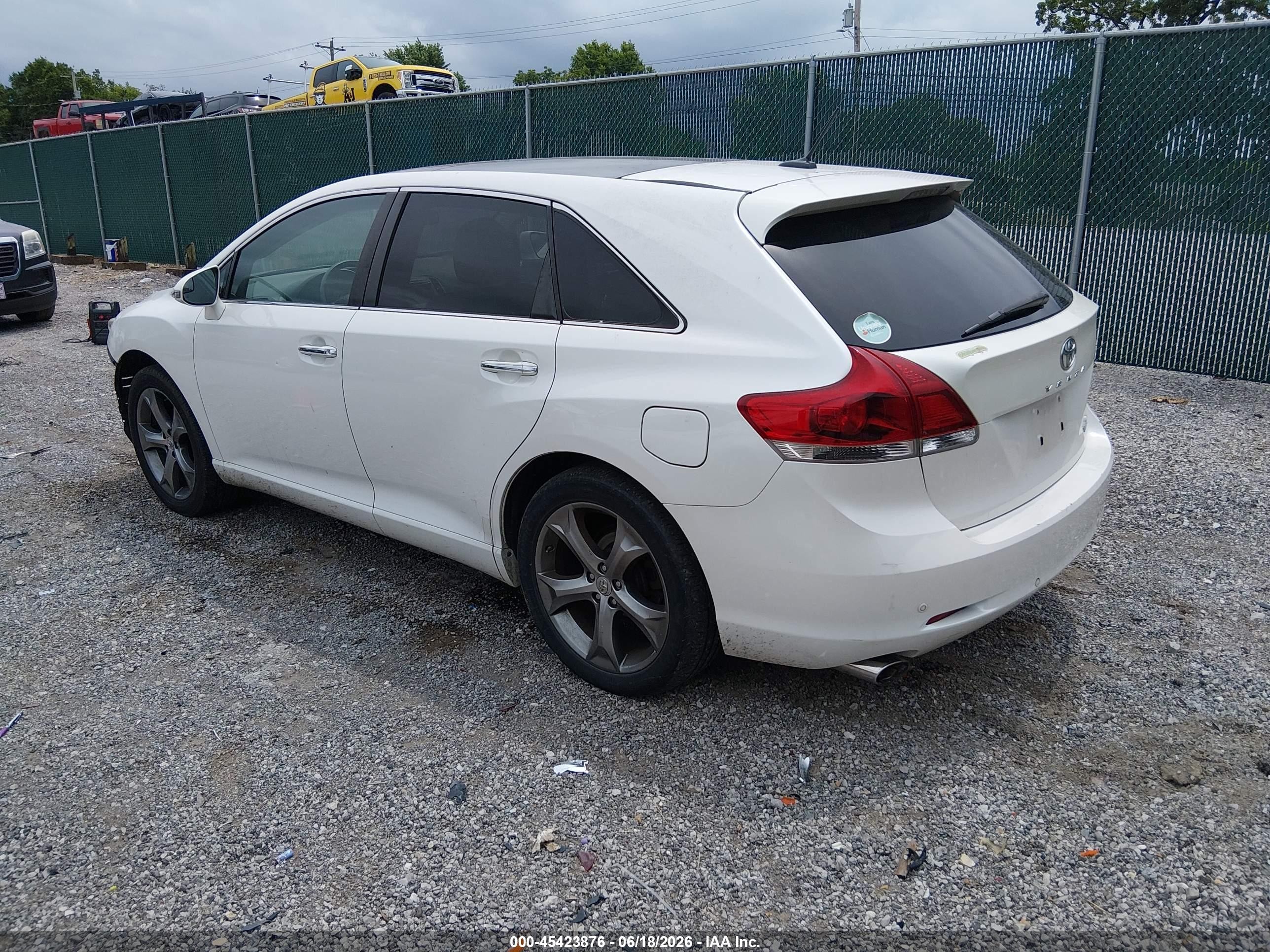 2014 Toyota Venza Limited V6 White vin: 4T3BK3BB2EU103233