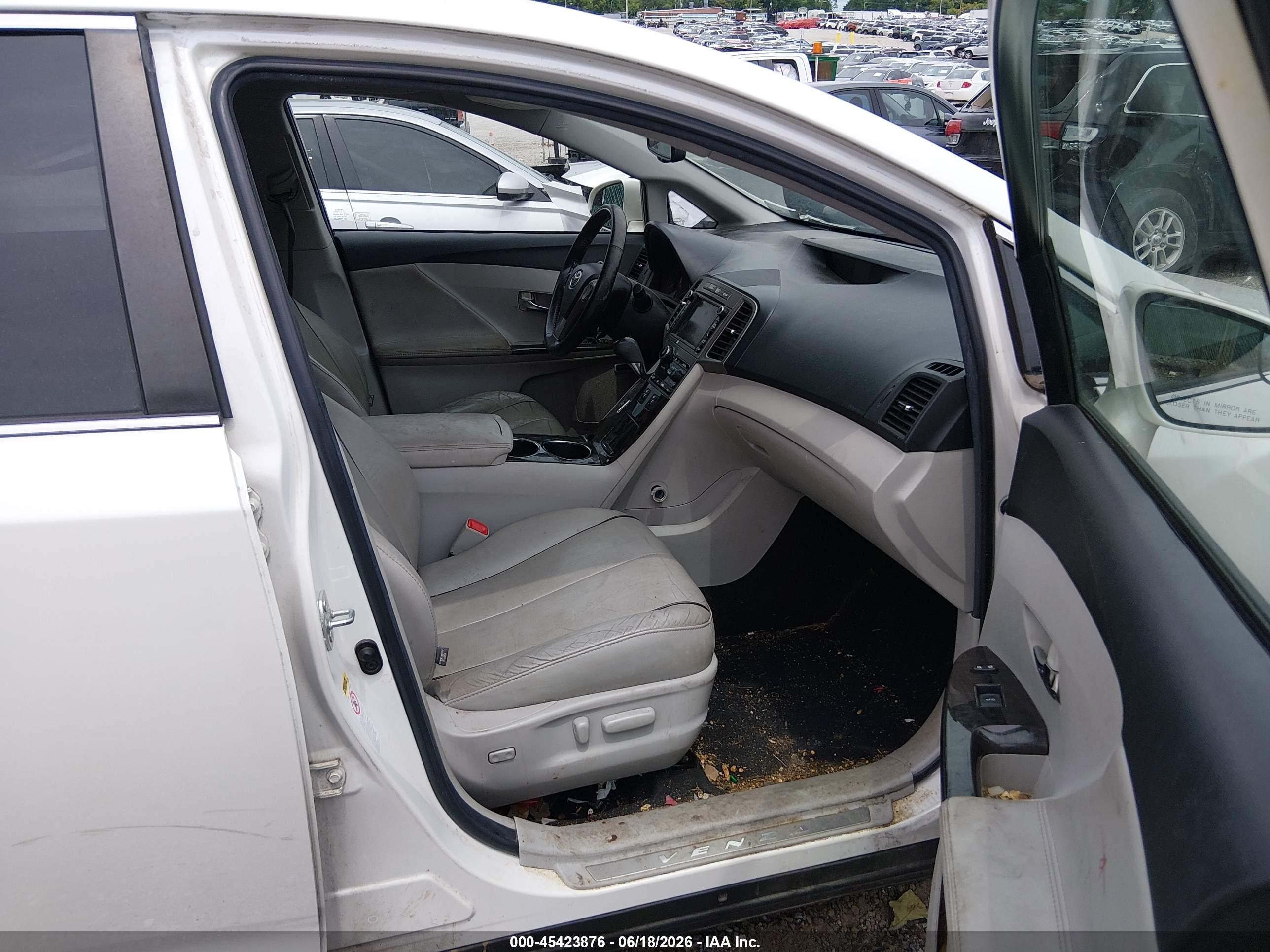 2014 Toyota Venza Limited V6 White vin: 4T3BK3BB2EU103233