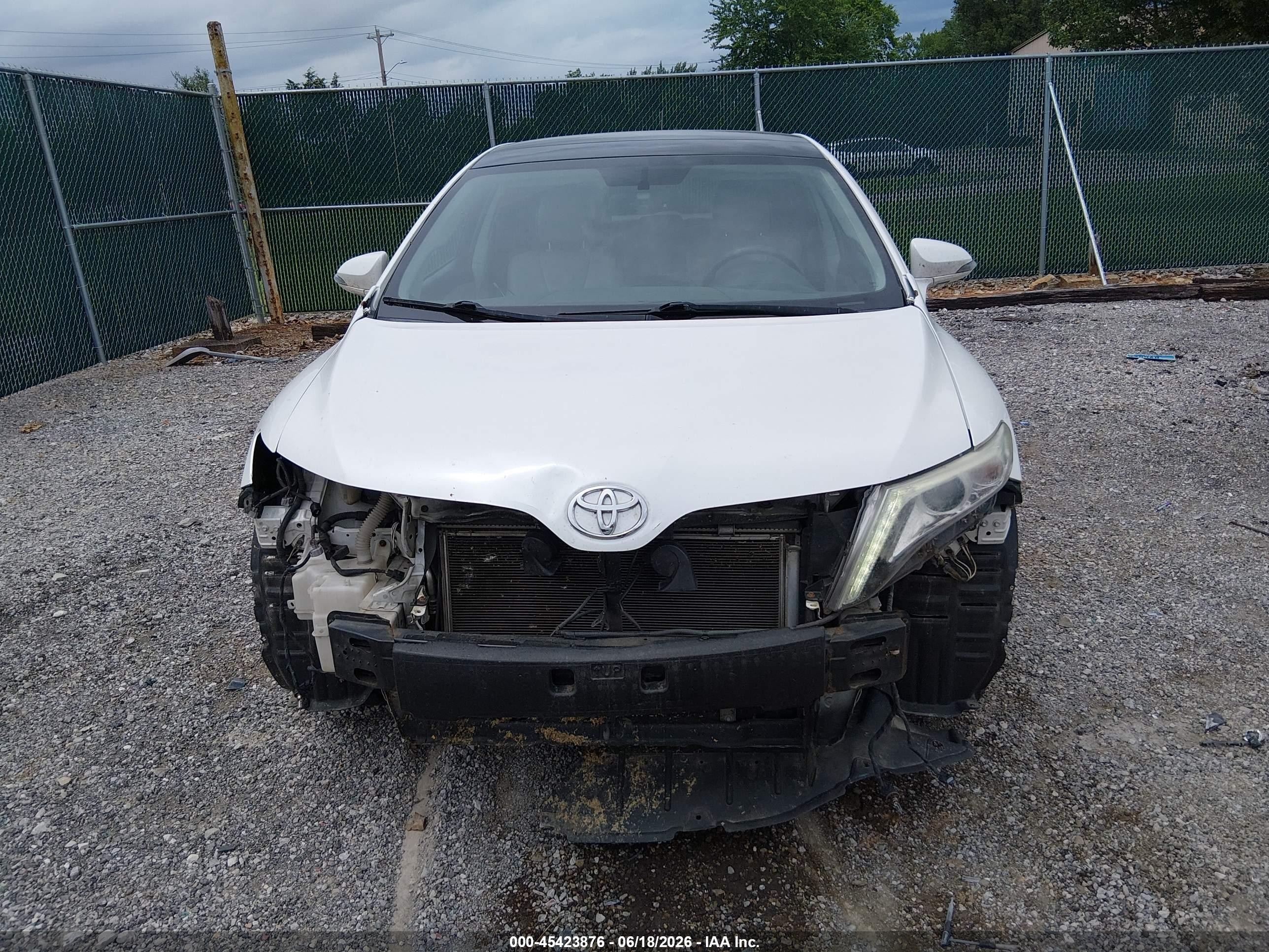 2014 Toyota Venza Limited V6 White vin: 4T3BK3BB2EU103233