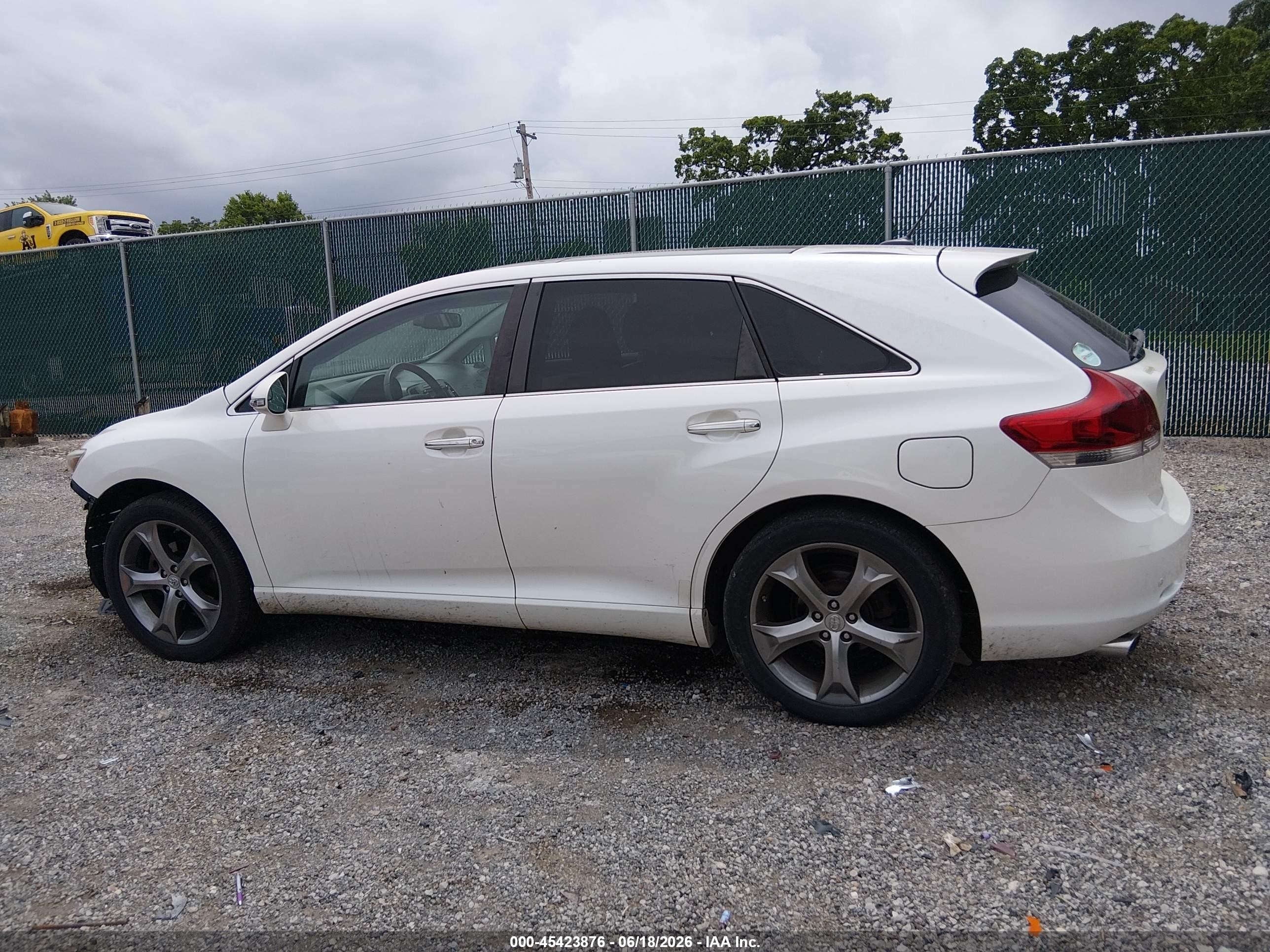 2014 Toyota Venza Limited V6 White vin: 4T3BK3BB2EU103233