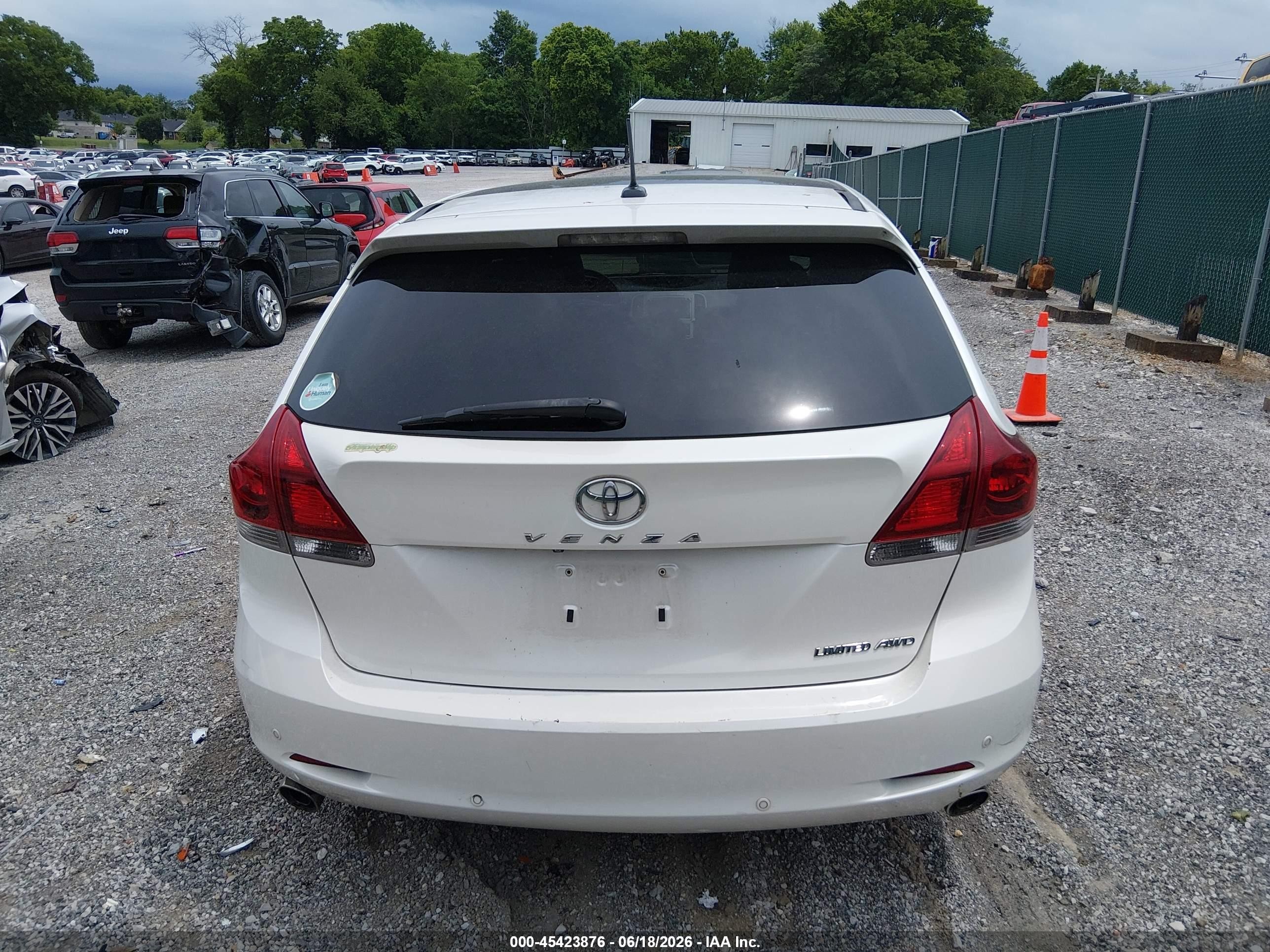 2014 Toyota Venza Limited V6 White vin: 4T3BK3BB2EU103233