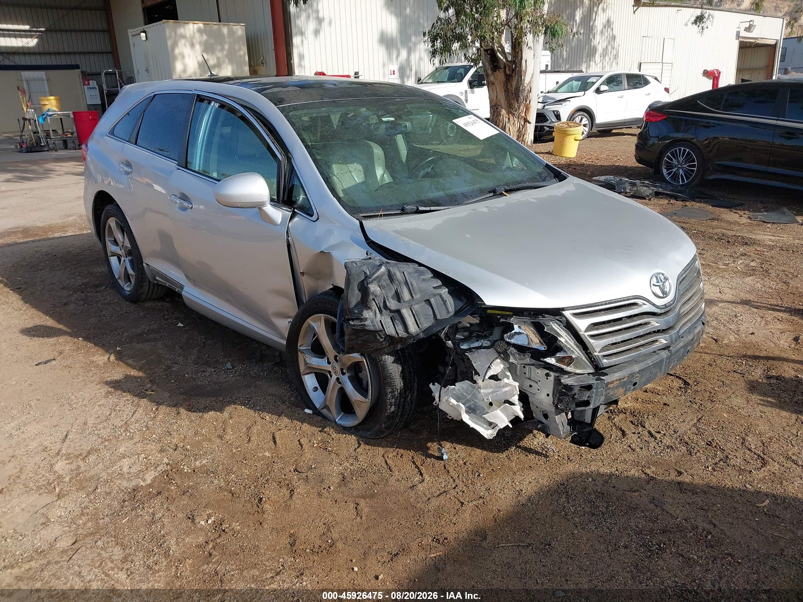 2010 Toyota Venza Base V6 Silver vin: 4T3BK3BB3AU033266