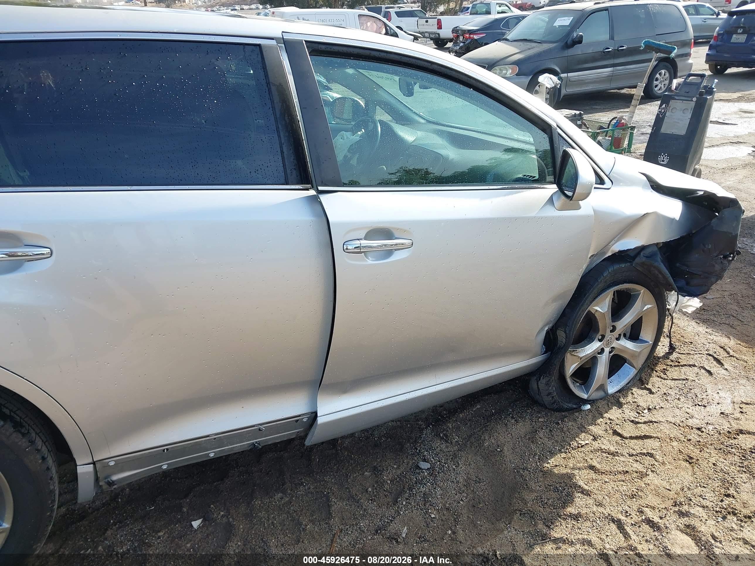 2010 Toyota Venza Base V6 Silver vin: 4T3BK3BB3AU033266