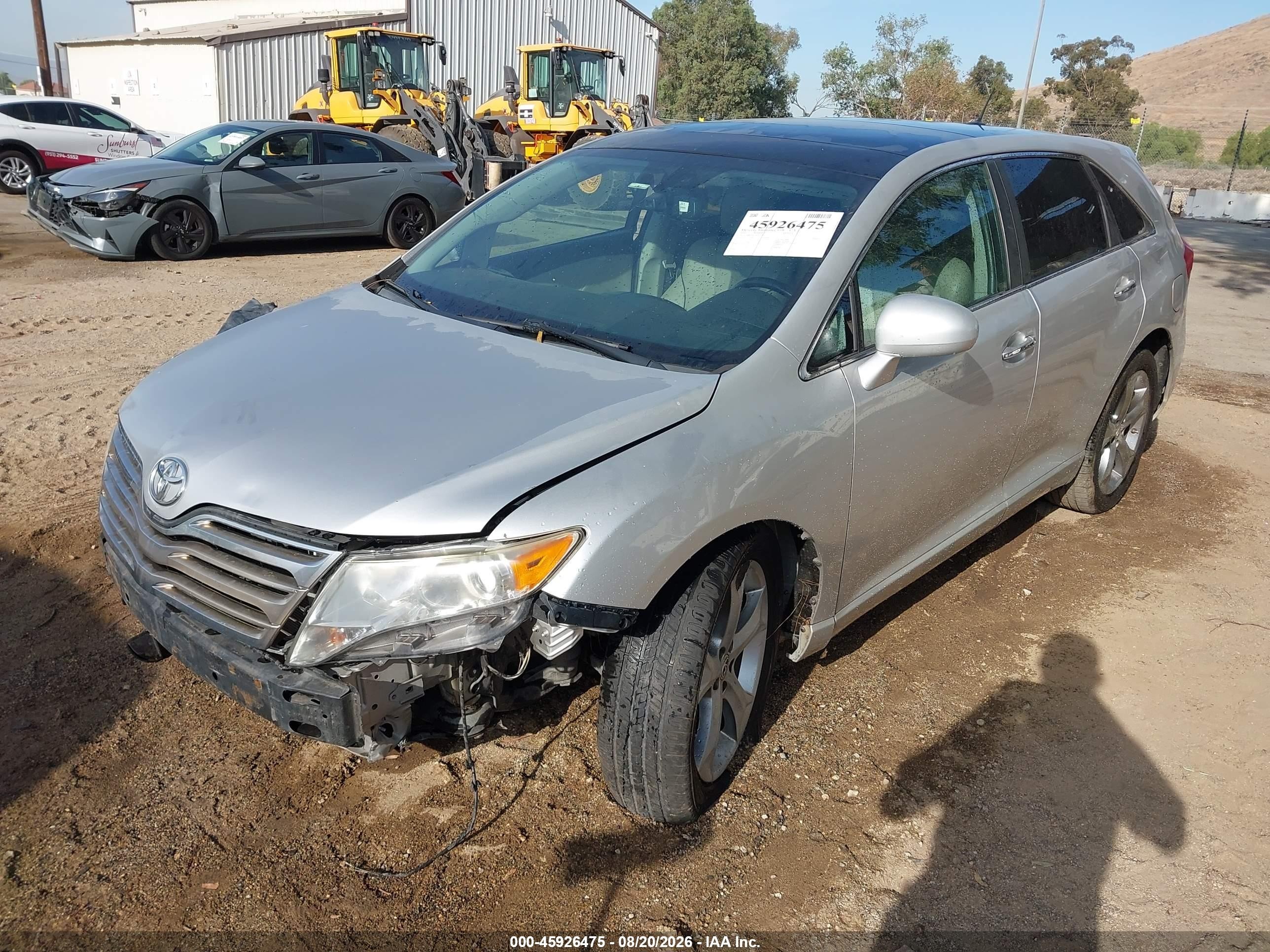 2010 Toyota Venza Base V6 Silver vin: 4T3BK3BB3AU033266