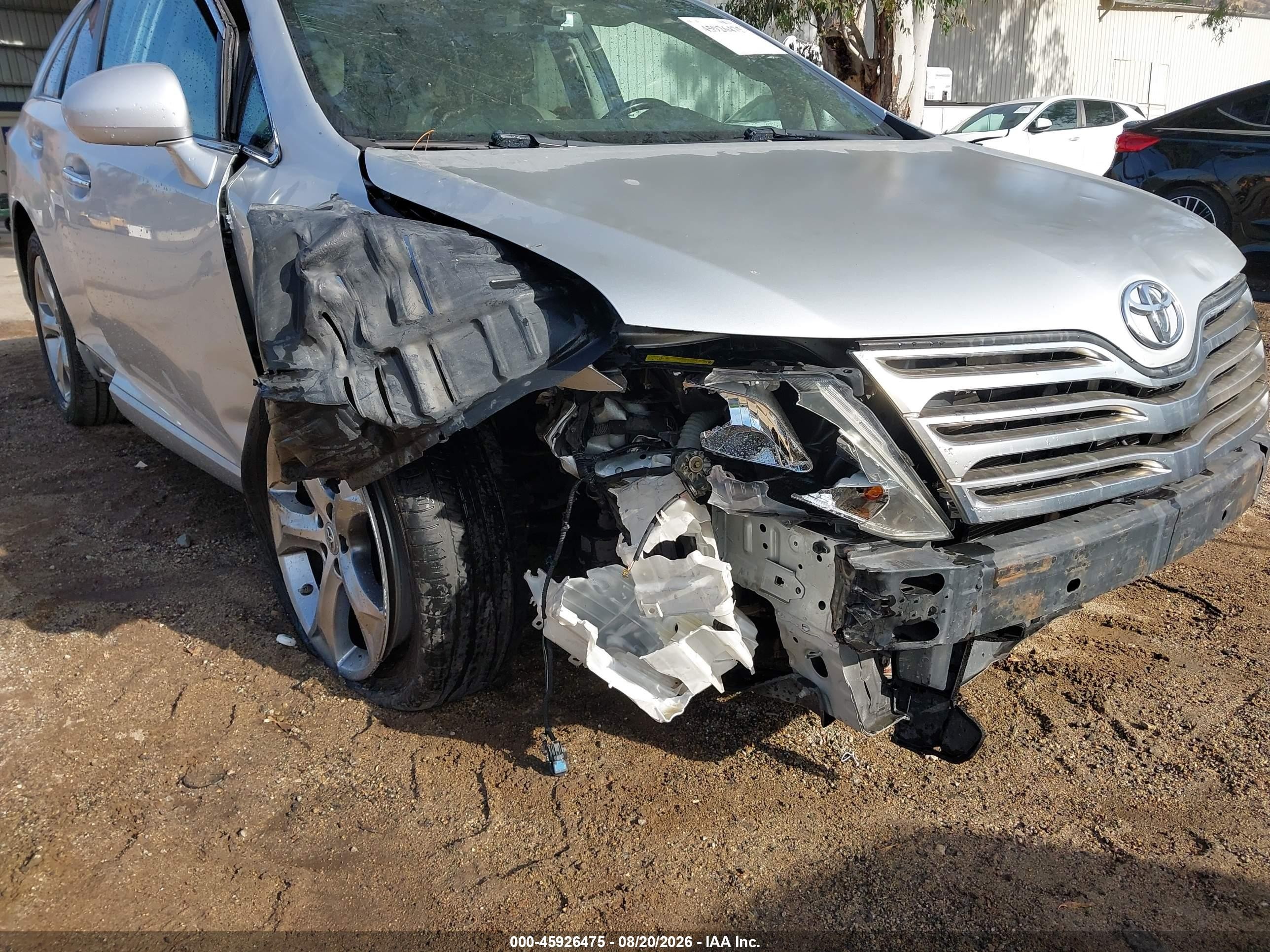 2010 Toyota Venza Base V6 Silver vin: 4T3BK3BB3AU033266