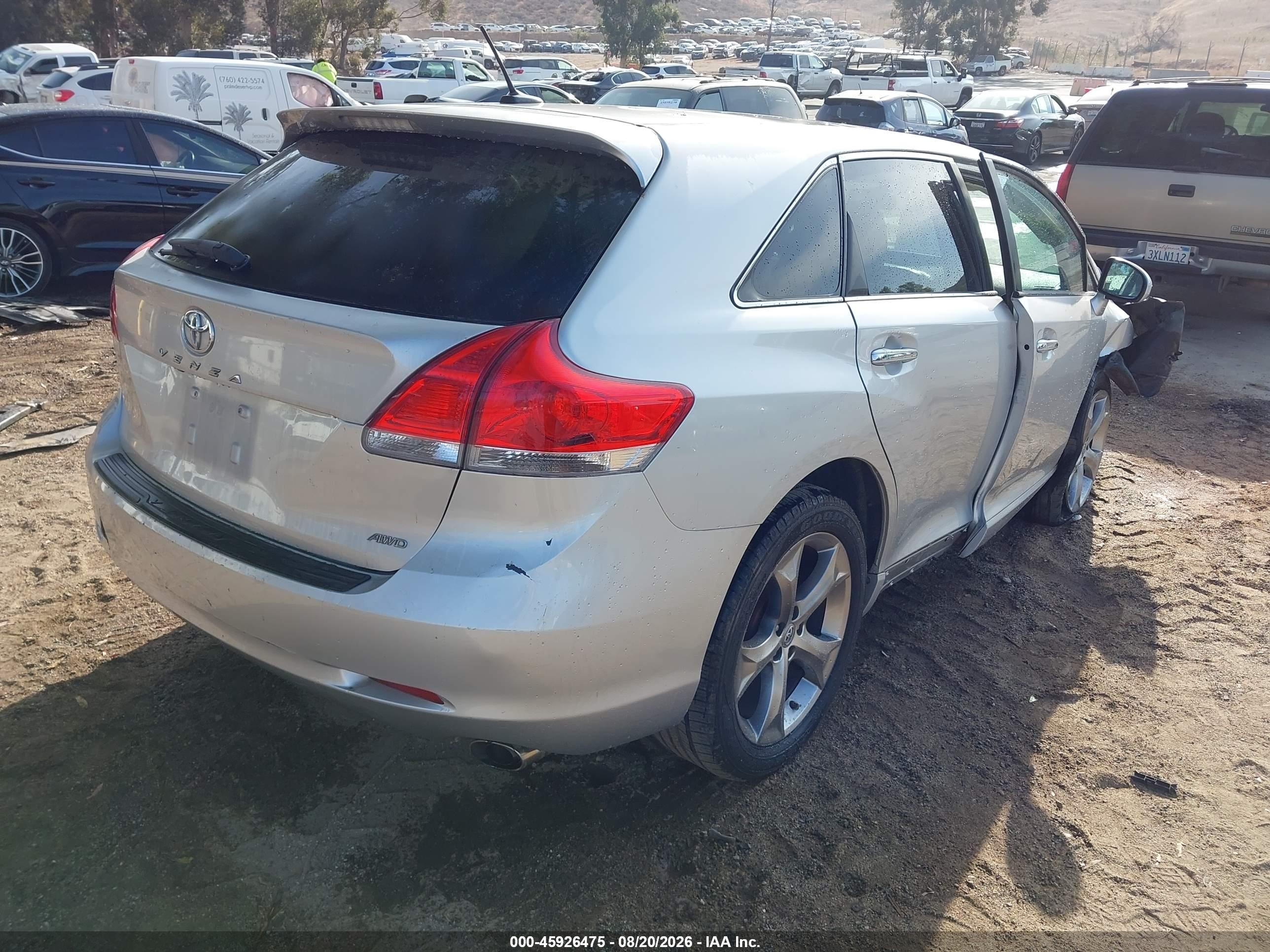 2010 Toyota Venza Base V6 Silver vin: 4T3BK3BB3AU033266