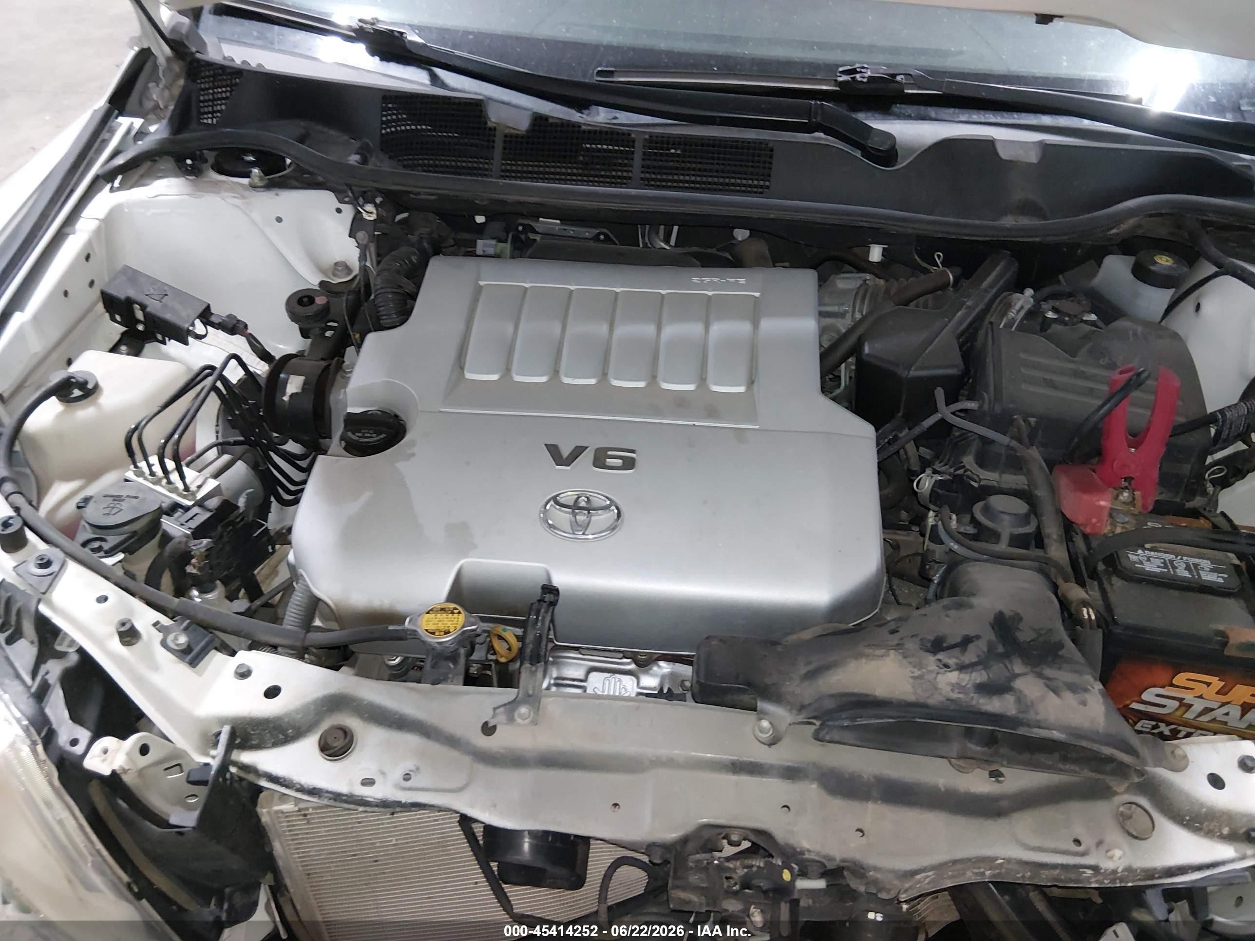 2010 Toyota Venza Base V6 White vin: 4T3BK3BB3AU041710