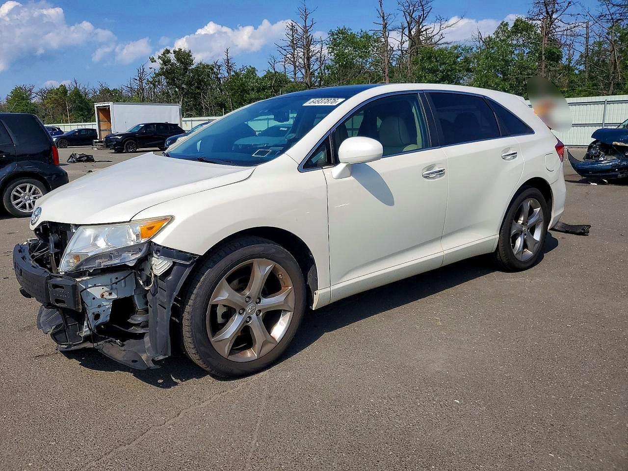 2011 Toyota Venza Awd V6 White vin: 4T3BK3BB3BU048805