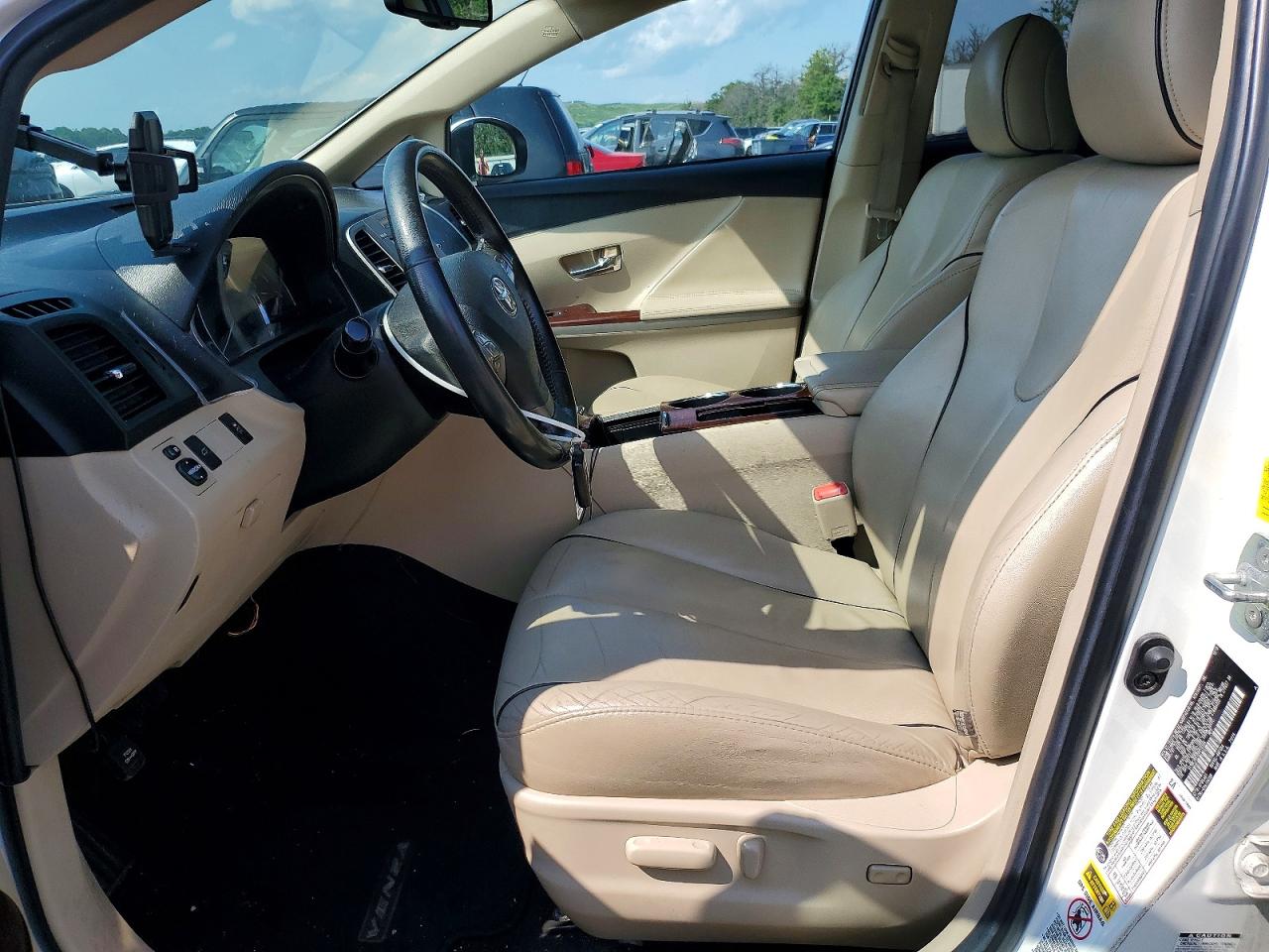 2011 Toyota Venza Awd V6 White vin: 4T3BK3BB3BU048805