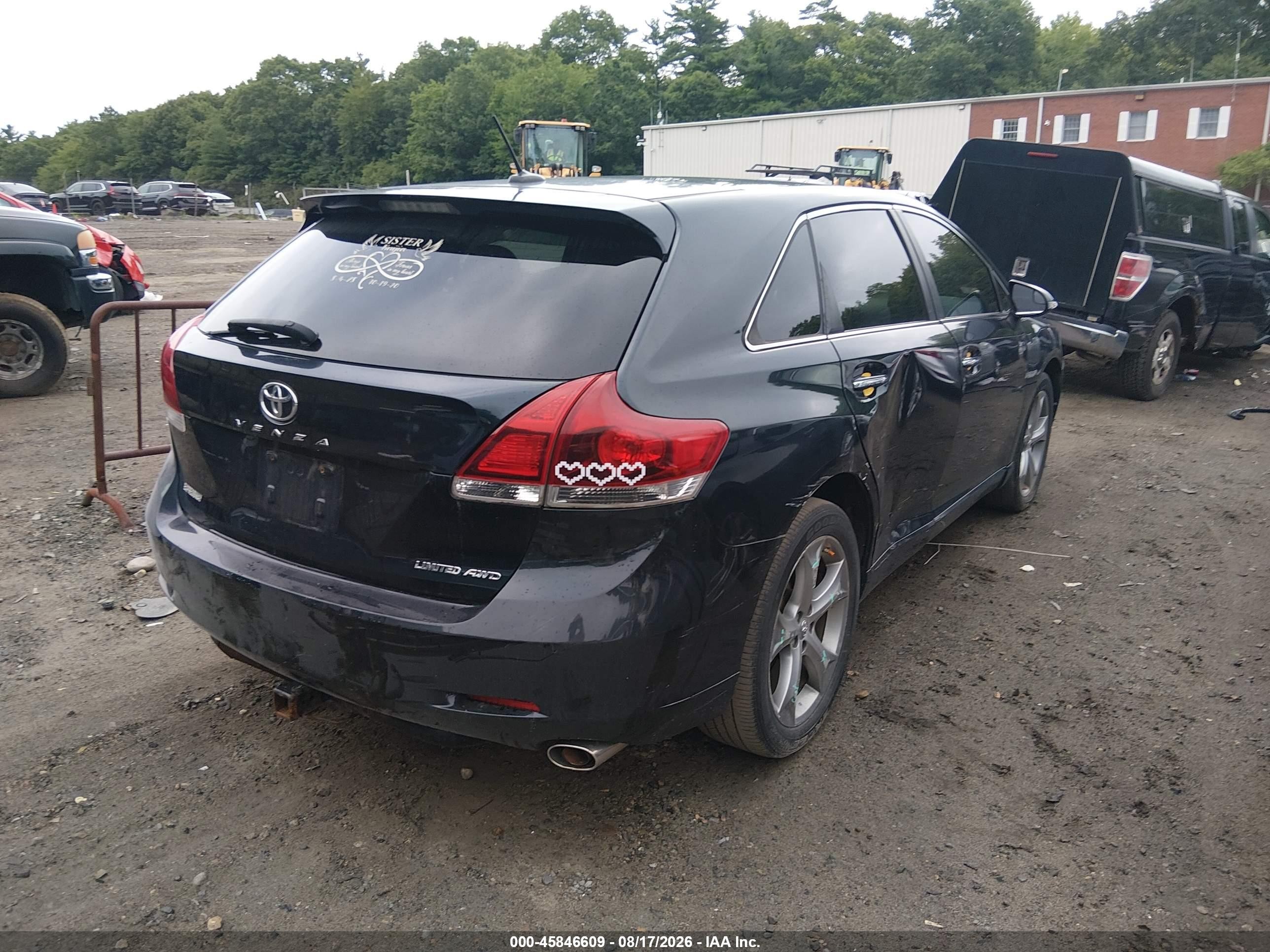 2013 Toyota Venza Limited V6 Black vin: 4T3BK3BB3DU086344