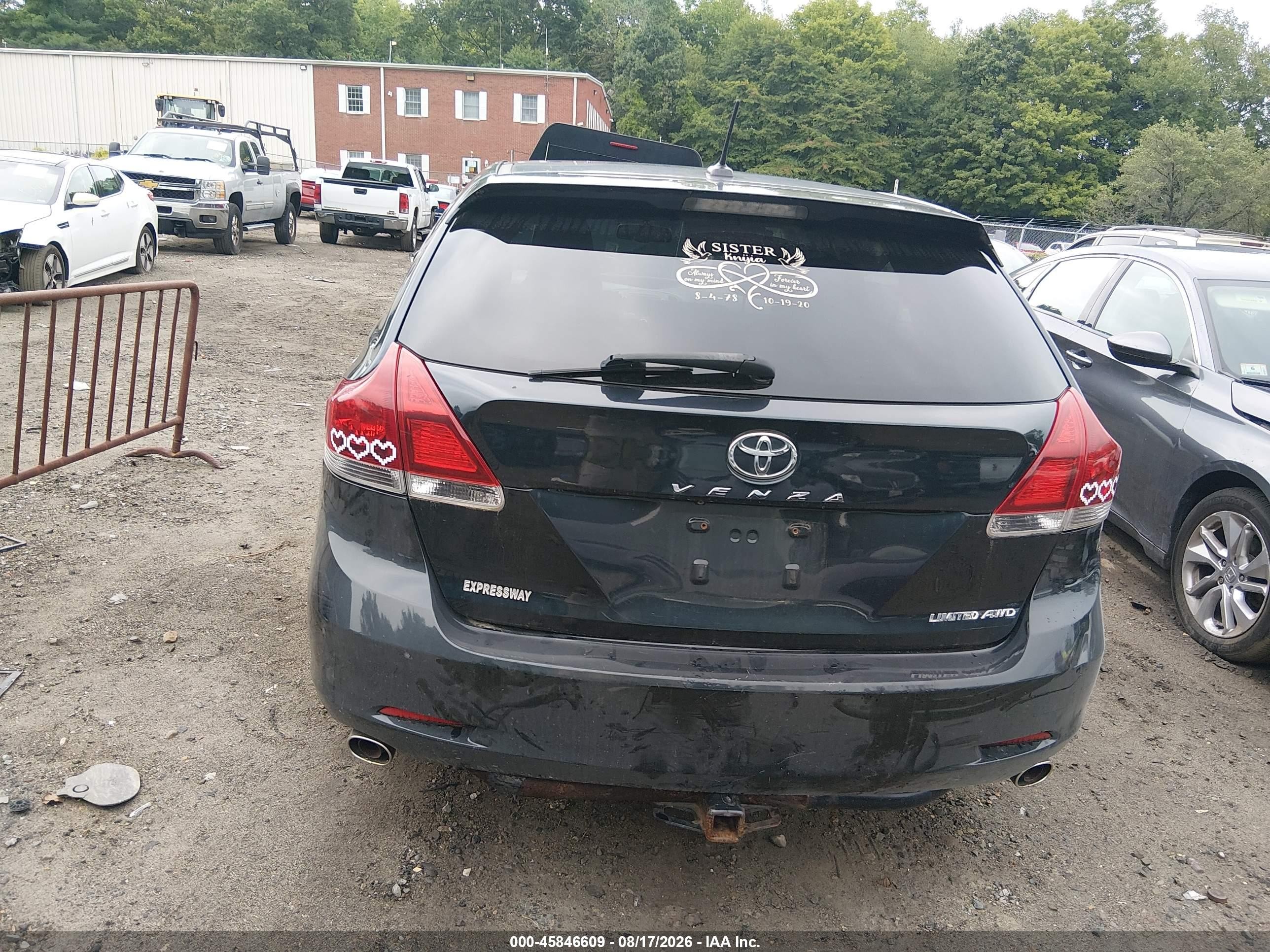 2013 Toyota Venza Limited V6 Black vin: 4T3BK3BB3DU086344