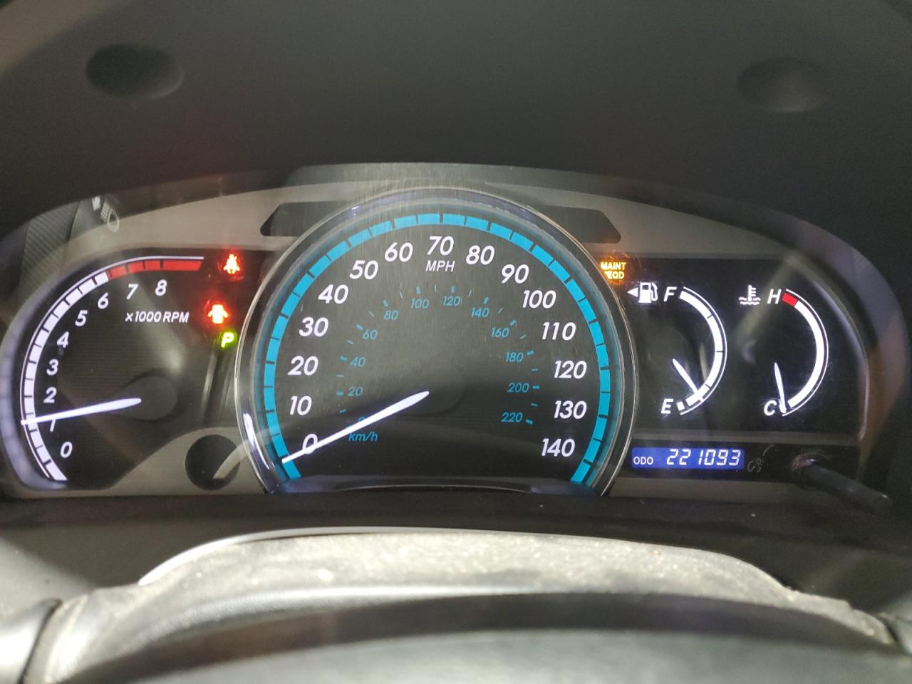 2013 Toyota Venza Le White vin: 4T3BK3BB3DU087932 Damage: Warning Light - Maintenance, On, Unacceptable