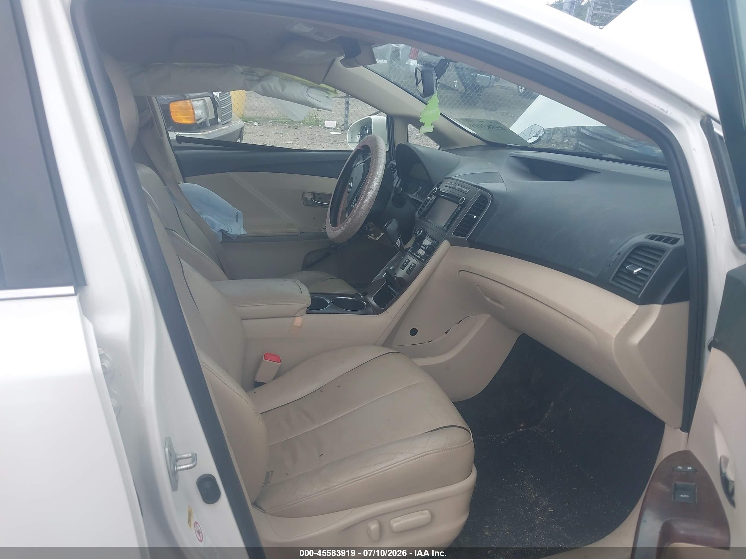 2013 Toyota Venza Xle V6 White vin: 4T3BK3BB3DU091866