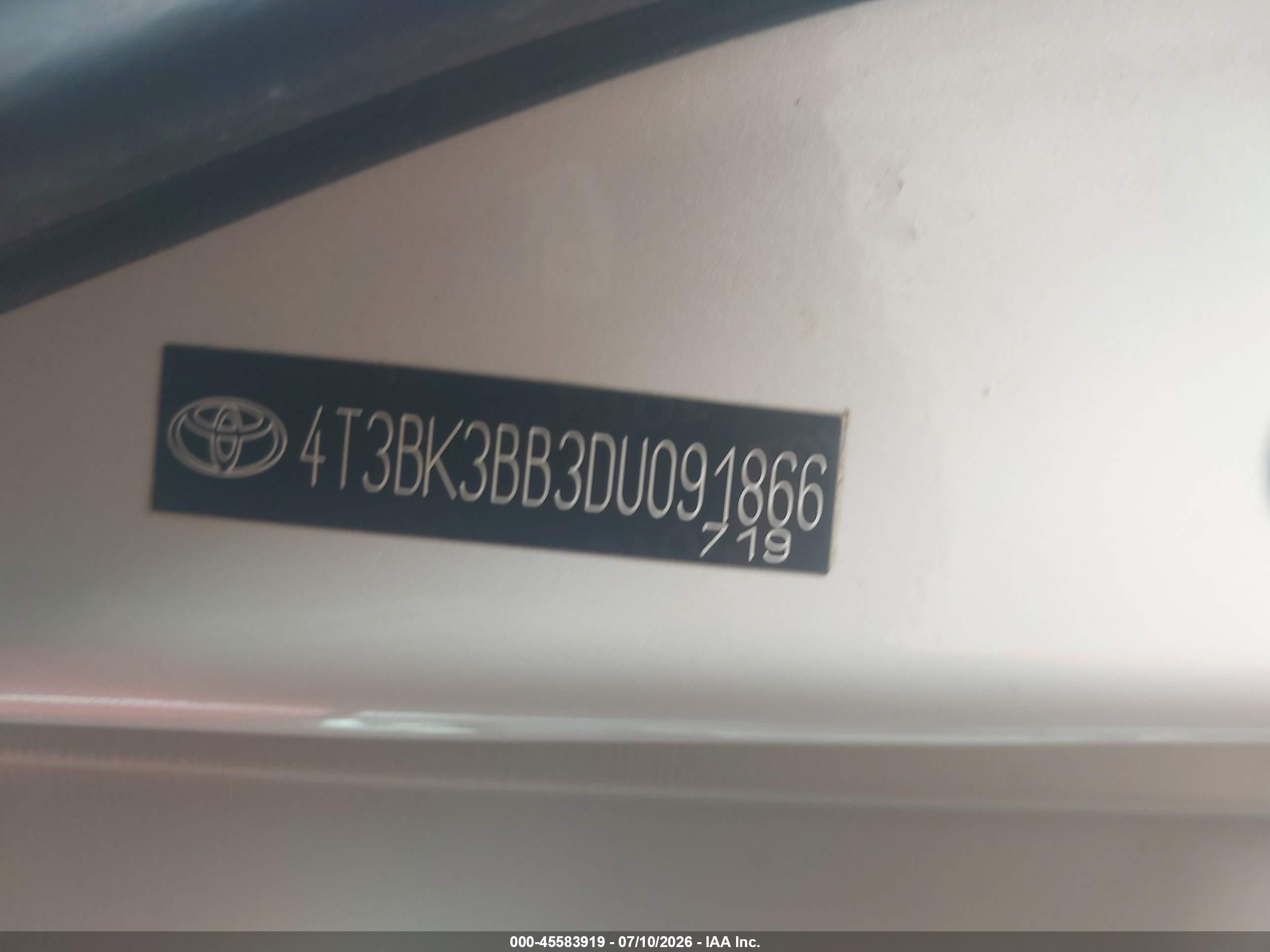 2013 Toyota Venza Xle V6 White vin: 4T3BK3BB3DU091866