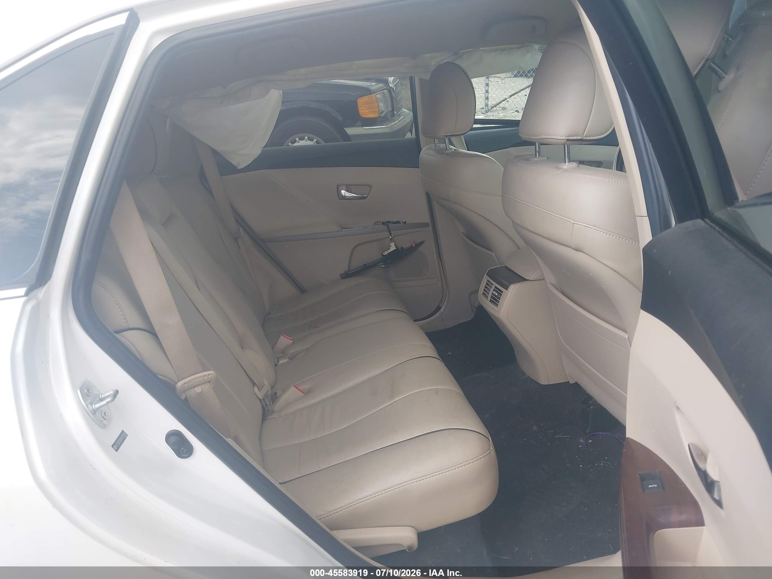 2013 Toyota Venza Xle V6 White vin: 4T3BK3BB3DU091866