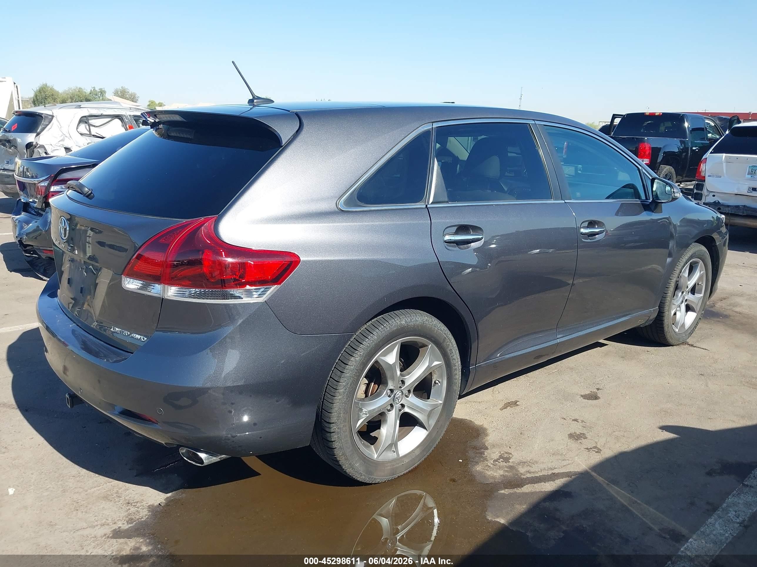 2014 Toyota Venza Limited V6 Gray vin: 4T3BK3BB3EU099757