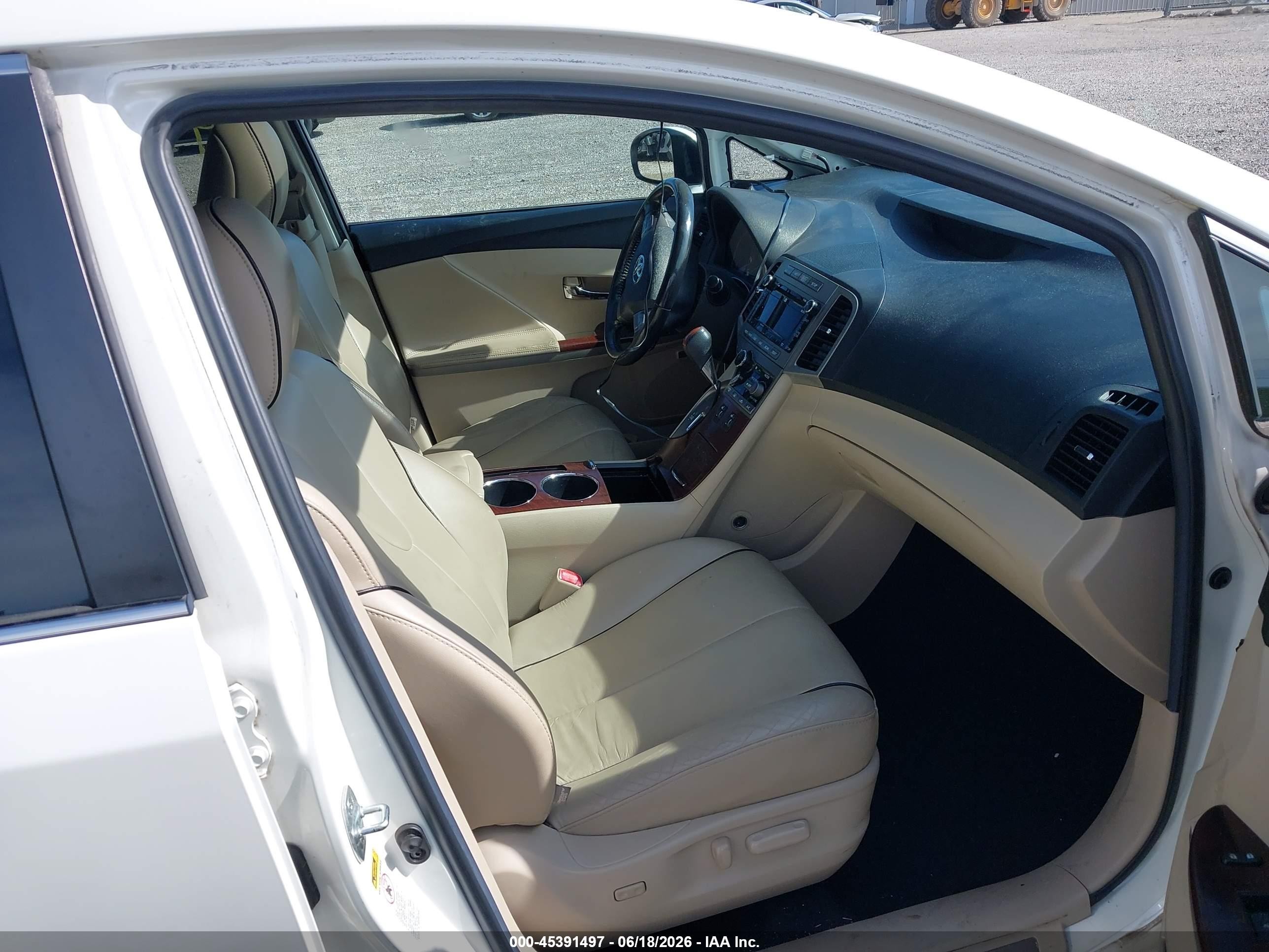 2011 Toyota Venza Base V6 White vin: 4T3BK3BB4BU051597