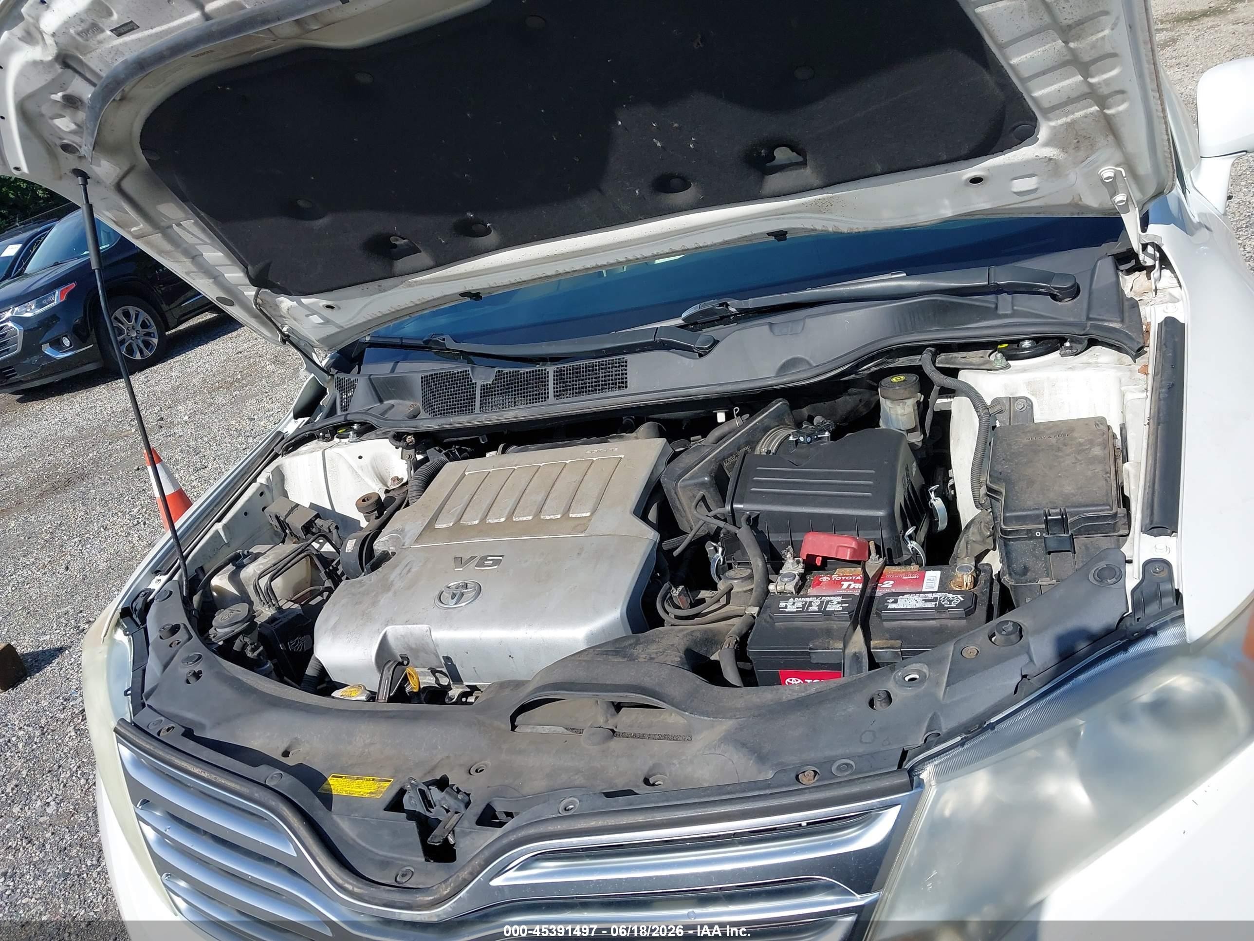 2011 Toyota Venza Base V6 White vin: 4T3BK3BB4BU051597